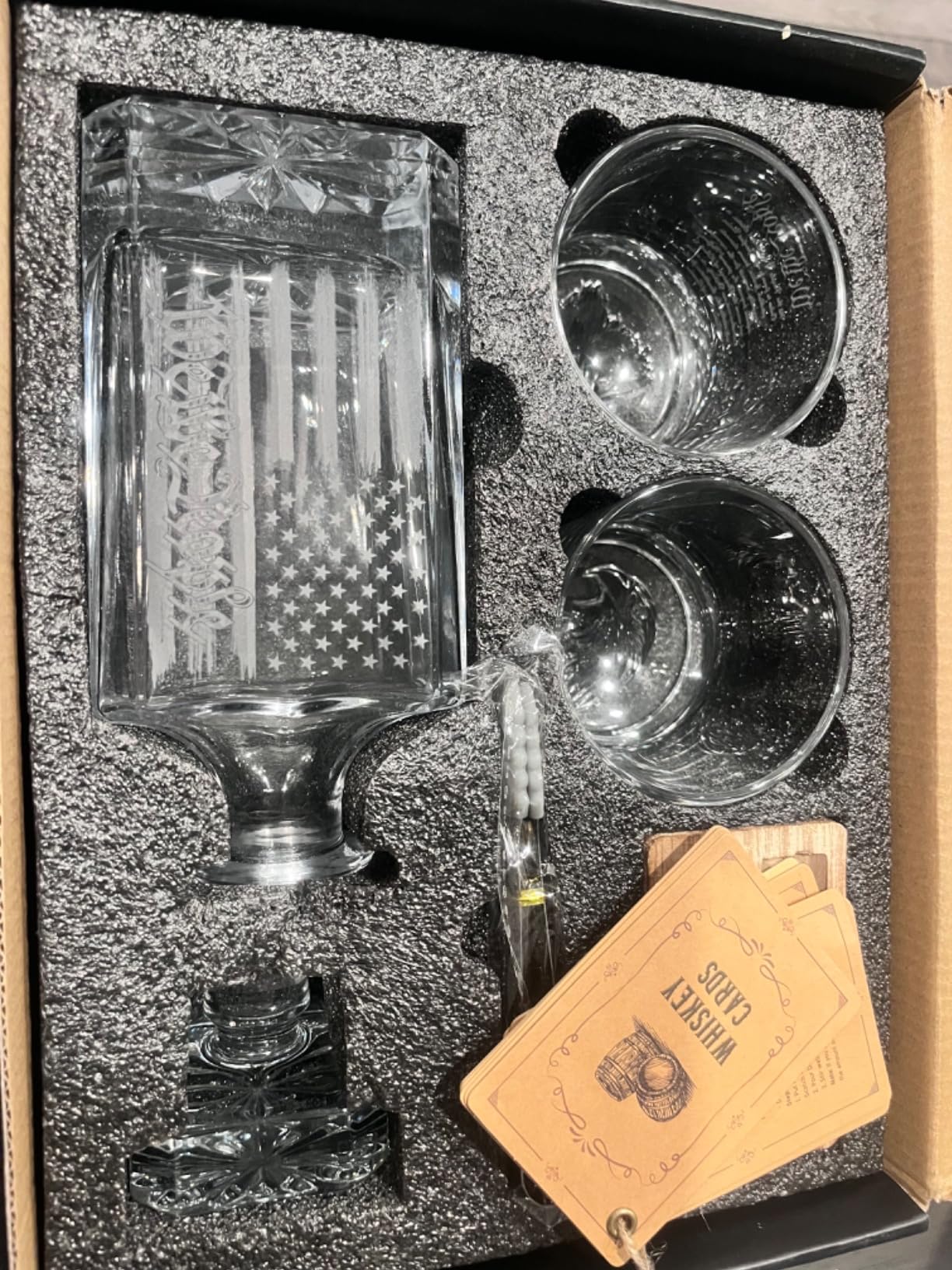 PONPUR The Legend Has Retired 2025 Retirement Gifts for Men Women Stocking Stuffers, Whiskey Decanter Gift Set with 2 Whisky Glasses, Best Christmas Birthday Presents for Dad Coworkers Teacher - Customer Photo 2