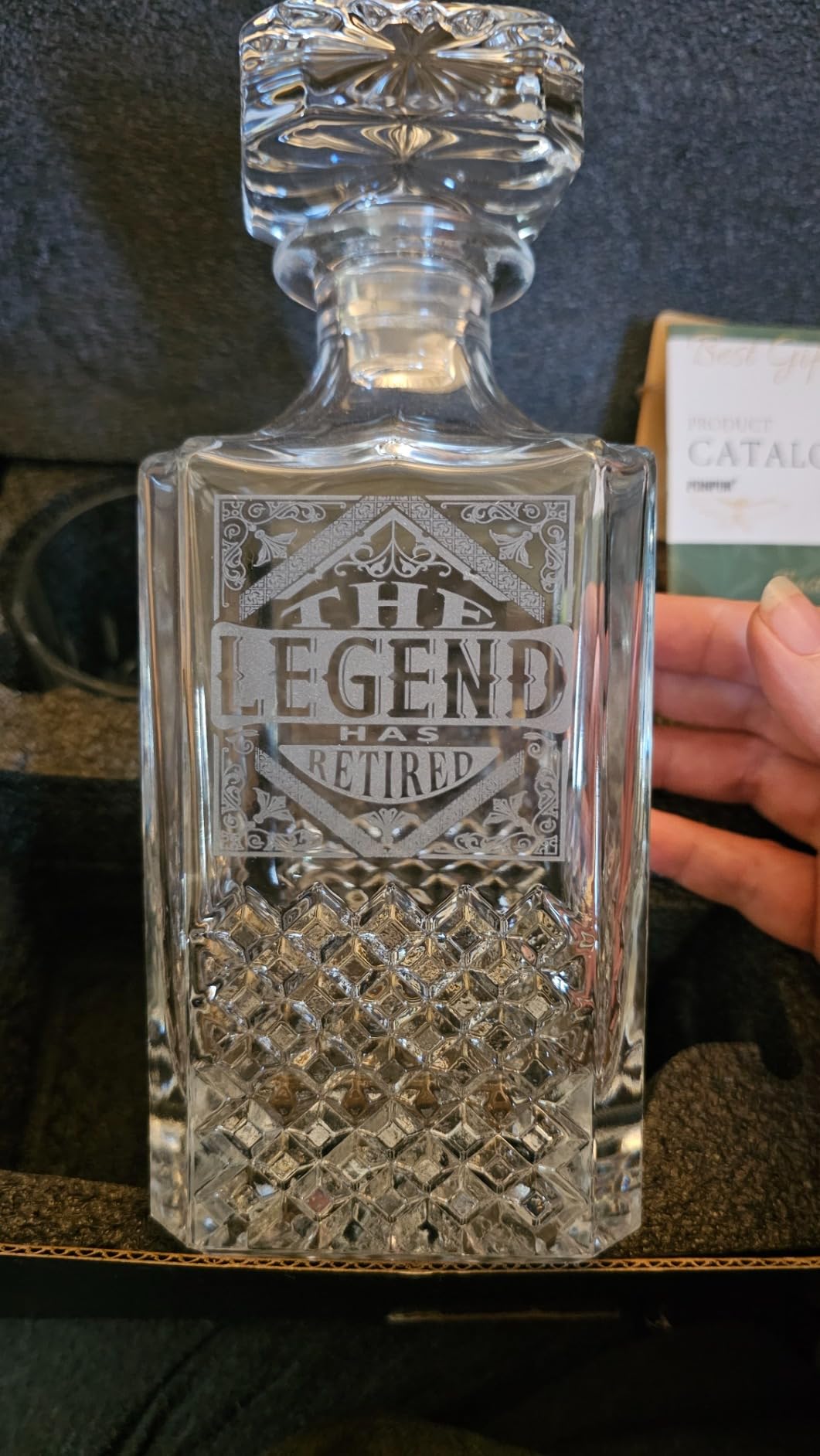 PONPUR Gifts for Men Dad Stocking Stuffers, Whiskey Decanter Set with 2 Glasses, Unique Cool Dad Birthday Gift from Daughter Son, Best Christmas Retirement Present for Man Father Customer Review PONPUR Gifts for Men Dad Stocking Stuffers, Whiskey Decanter Set with 2 Glasses, Unique Cool Dad Birthday Gift from Daughter Son, Best Christmas Retirement Present for Man Father - Customer Photo 4