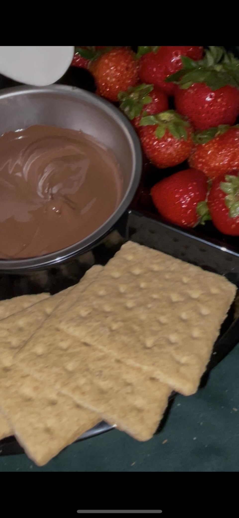 Kusini Electric Fondue Pot Set - Chocolate Fondue Kit - Temperature Control, Detachable Serving Trays, & 4 Roasting Forks - Gift Set & Date Night Idea - Customer Photo 2