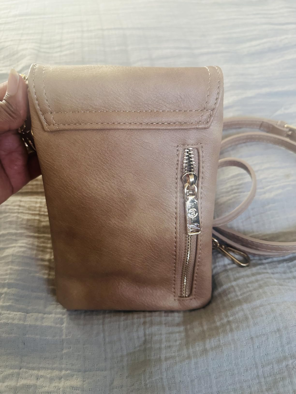 BOSTANTEN Vegan Leather Small Crossbody Bags for Women Designer Cell Phone Bag Wallet Purses Adjustable Strap - Customer Photo 1