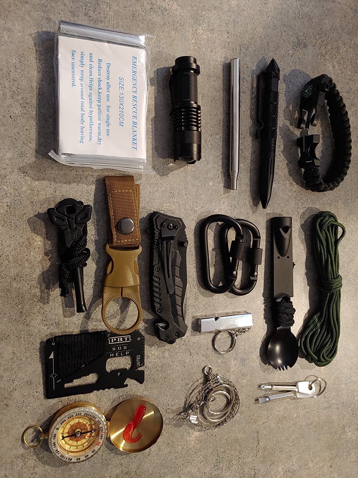 Survival Kit, Gifts for Men Dad Husband, Emergency Survival Gear and Equipment 19 in 1, Fishing Hunting Birthday for Men, Camping Accessories, Cool Gadget, Camping Essentials Customer Review Survival Kit, Gifts for Men Dad Husband, Emergency Survival Gear and Equipment 19 in 1, Fishing Hunting Birthday for Men, Camping Accessories, Cool Gadget, Camping Essentials - Customer Photo 3