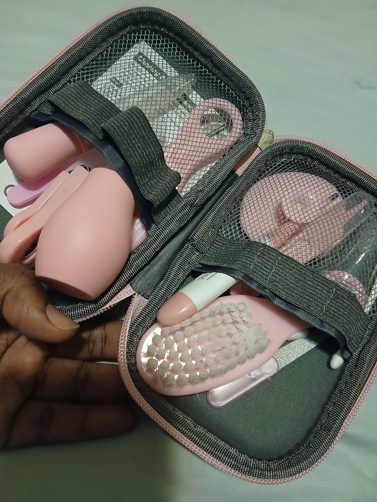 Baby Grooming Kit, Infant Safety Care Set with Hair Brush Comb Nail Clipper Nasal Aspirator,Baby Essentials Kit for Newborn Girls Boys - Customer Photo 2