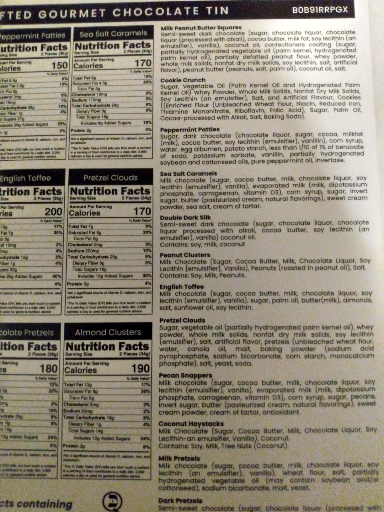 Christmas Chocolate Gift Basket – Gourmet Holiday Snack Gift Box Idea in Keepsake Tin – Men, Women, Corporate, Food Set- Bonnie and Pop Customer Review Christmas Chocolate Gift Basket – Gourmet Holiday Snack Gift Box Idea in Keepsake Tin – Men, Women, Corporate, Food Set- Bonnie and Pop - Customer Photo 2