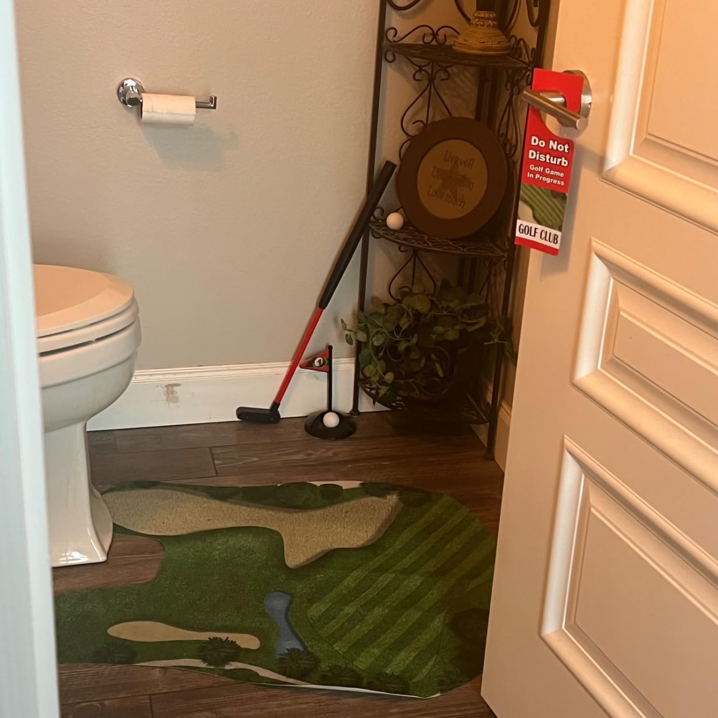 Toilet Golf Game, Practice Mini Golf in Any Bathroom, Great Toilet Time, Funny White Elephant Gifts for Adults, Gag Gifts for Men, Dad, Husband, Boyfriend, Him - Customer Photo 2