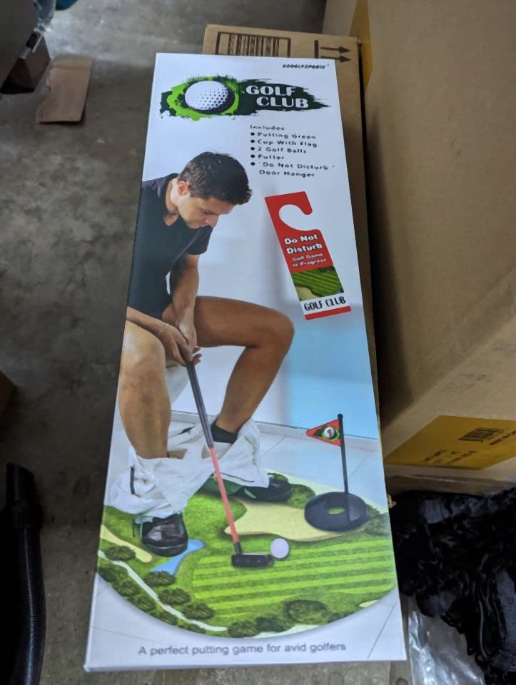 Toilet Golf Game, Practice Mini Golf in Any Bathroom, Great Toilet Time, Funny White Elephant Gifts for Adults, Gag Gifts for Men, Dad, Husband, Boyfriend, Him - Customer Photo 4