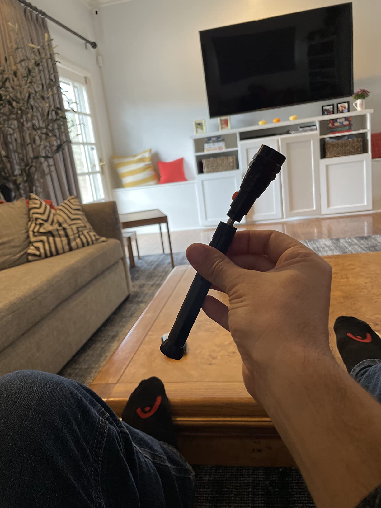 Telescoping Magnetic Pickup Tool with Extendable Flashlight, Unique Mens Gifts for Dad, Husband, Grandpa & Boyfriend – Christmas Gifts, Stocking Stuffers, White Elephant Gifts - Customer Photo 1