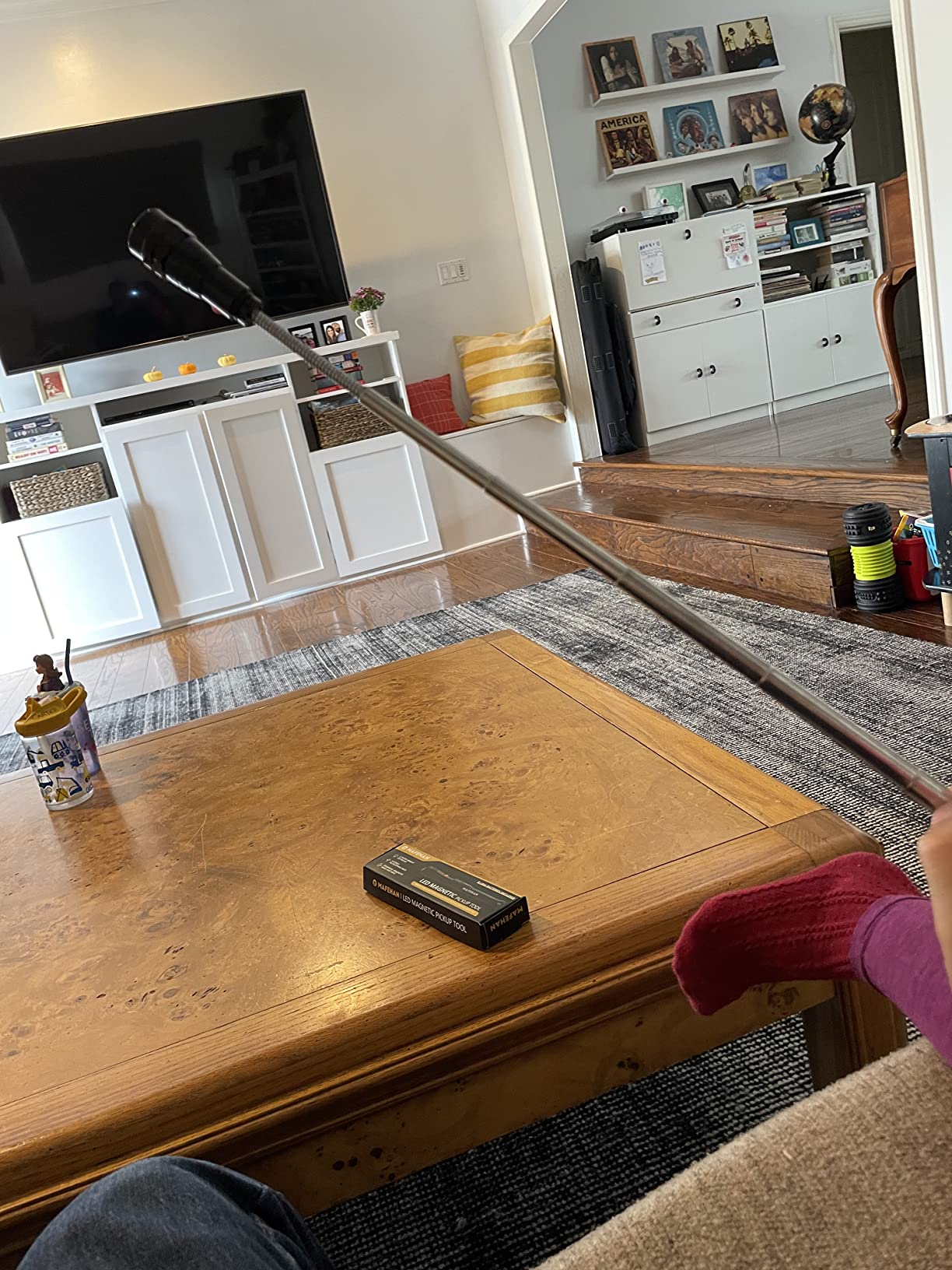 Telescoping Magnetic Pickup Tool with Extendable Flashlight, Unique Mens Gifts for Dad, Husband, Grandpa & Boyfriend – Christmas Gifts, Stocking Stuffers, White Elephant Gifts - Customer Photo 2