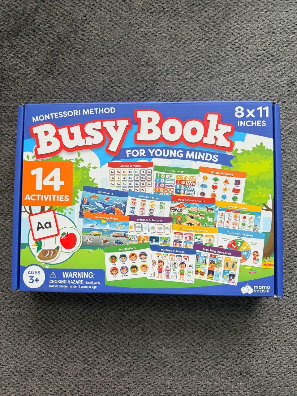 Montessori Preschool Busy Book for Toddlers Ages 3 and Up - Preassembled Preschool Learning Activities Homeschool Montessori Toys - 3 Year Old Boy Gift, Christmas Gifts for Grandkids - Customer Photo 1