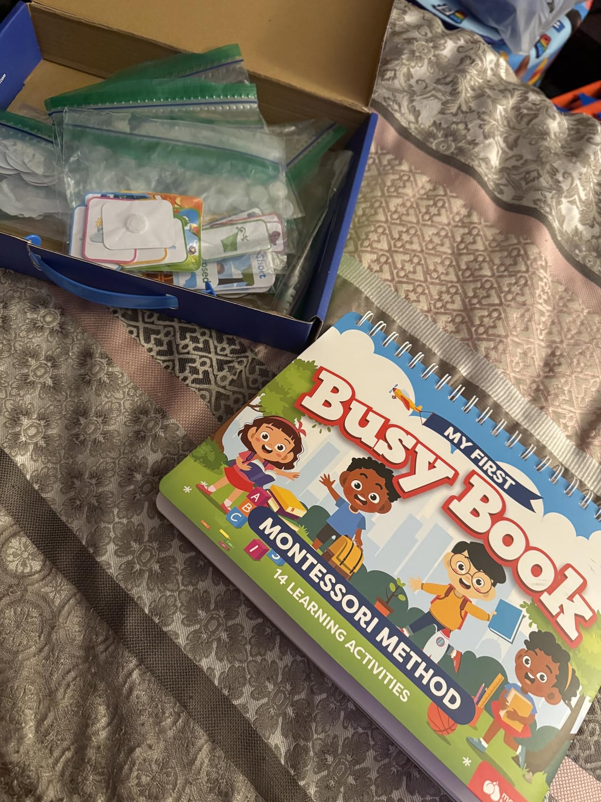 Montessori Preschool Busy Book for Toddlers Ages 3 and Up - Preassembled Preschool Learning Activities Homeschool Montessori Toys - 3 Year Old Boy Gift, Christmas Gifts for Grandkids Customer Review Montessori Preschool Busy Book for Toddlers Ages 3 and Up - Preassembled Preschool Learning Activities Homeschool Montessori Toys - 3 Year Old Boy Gift, Christmas Gifts for Grandkids - Customer Photo 2