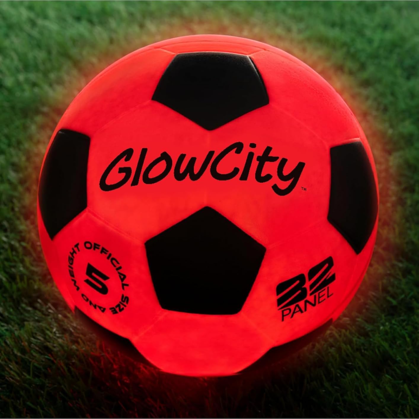 GlowCity Glow in The Dark Soccer Ball | Light Up Indoor/Outdoor Soccer Ball with 2 LED Lights | Pre-Installed Batteries | Fun Gift for Teens - Customer Photo 1