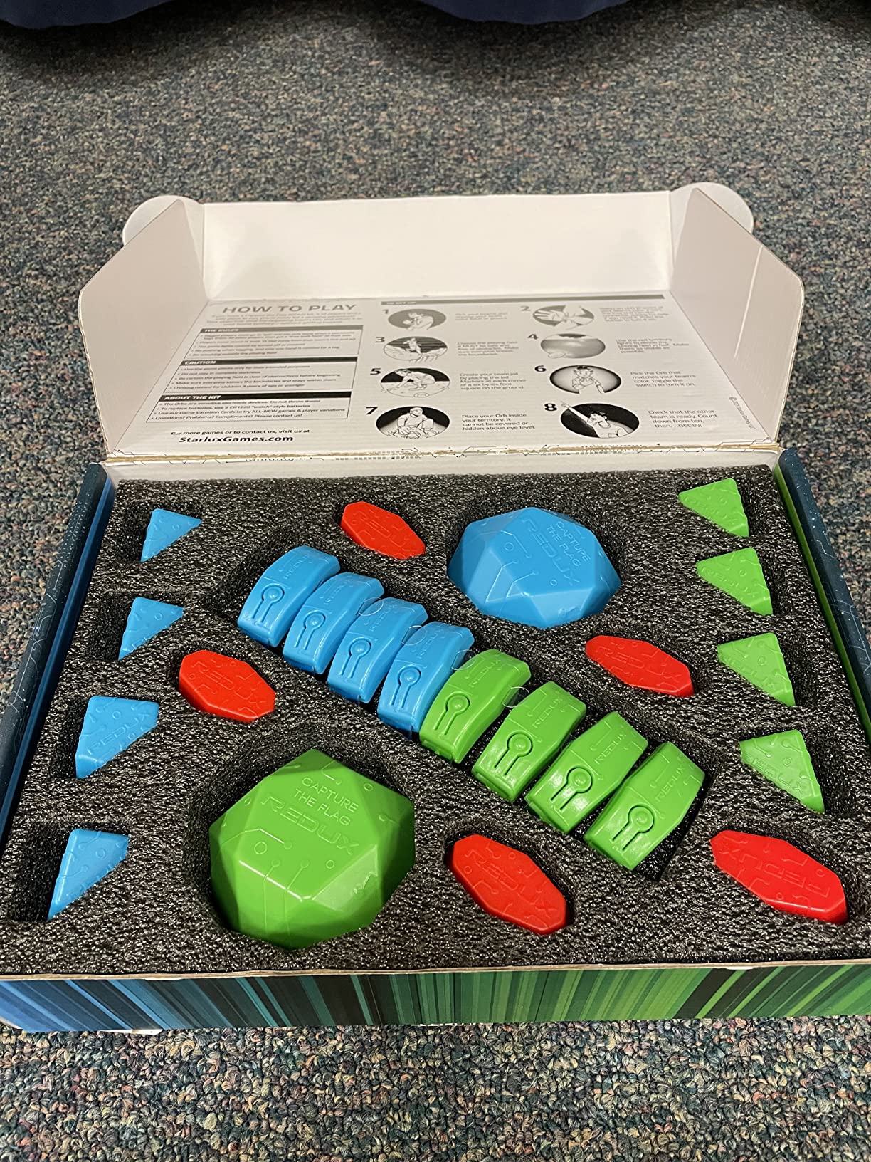 Glow in The Dark Capture The Flag Game - Starter Set | Ages 8+ | Glow in The Dark Outdoor Toys | Outdoor Games for Kids 8-12+ | Flag Football Gifts & Boys Birthday Gifts | Glowing Excitement! - Customer Photo 1