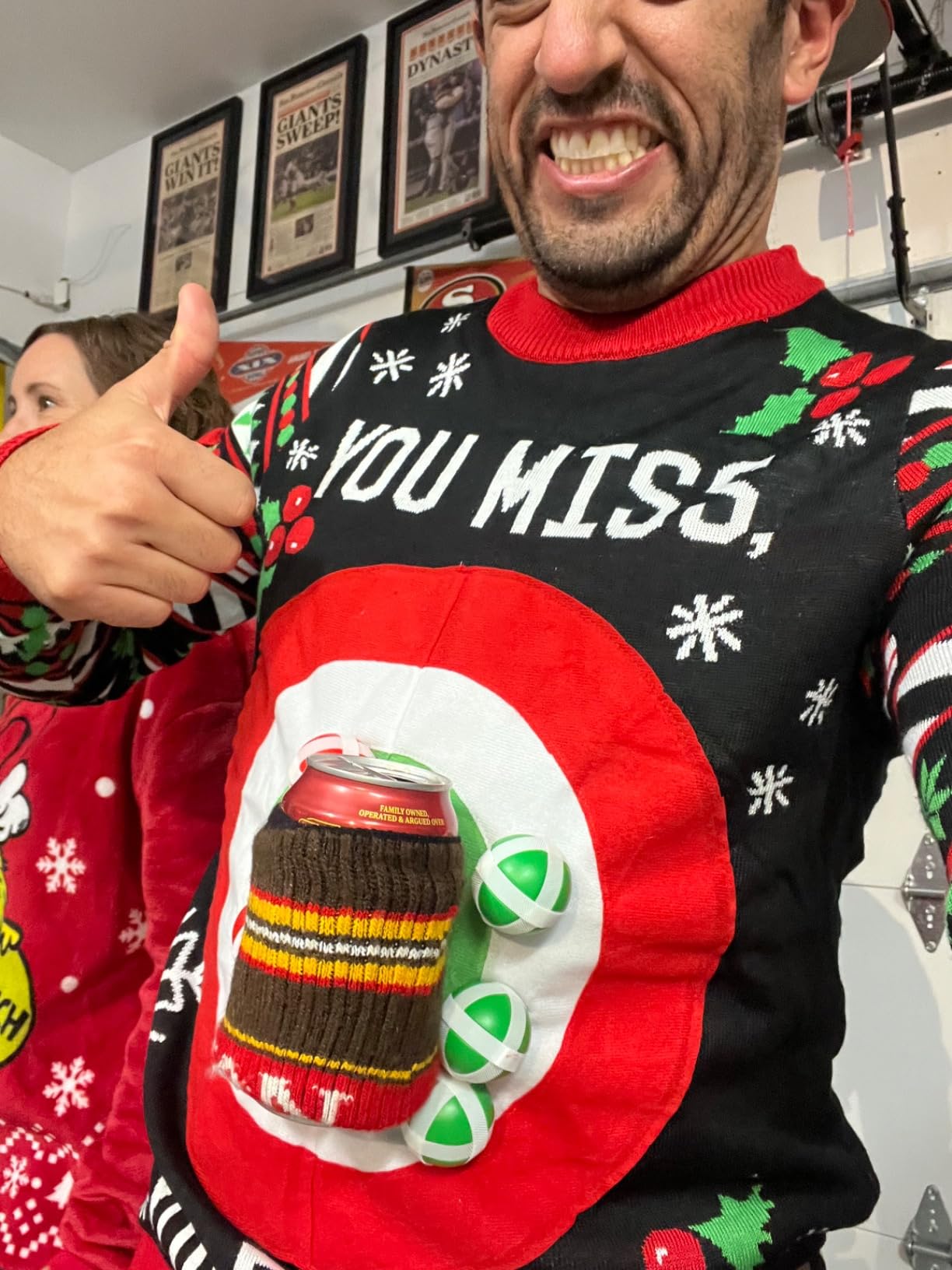 Tipsy Elves Ugly Christmas Sweaters for Men - Colorful and Funny Men's Christmas Sweaters - Hilarious Holiday Pullovers - Customer Photo 3