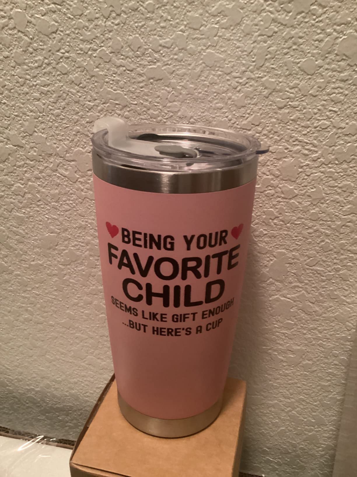 Christmas Gifts for Mom from Daughter, Son, Kids - Great Mom Coffee Tumbler on Birthday, Christmas, Durable Stainless Steel, Insulated for Hot or Cold Drinks, Ideal Gift for Mothers 20oz, Red - Customer Photo 2