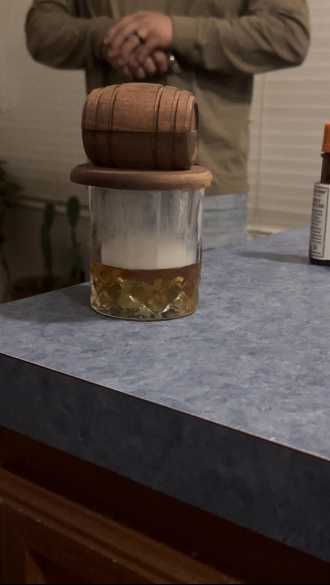 Whiskey Smoker Kit with Torch - 6 Flavors Wood Chips, 2 Glasses, 2 Ice Ball Molds - Cocktail Smoker Infuser Kit, Old Fashioned Drink Smoker Kit, Birthday Bourbon Whiskey Gifts for Men,Dad(NO Butane) - Customer Photo 1