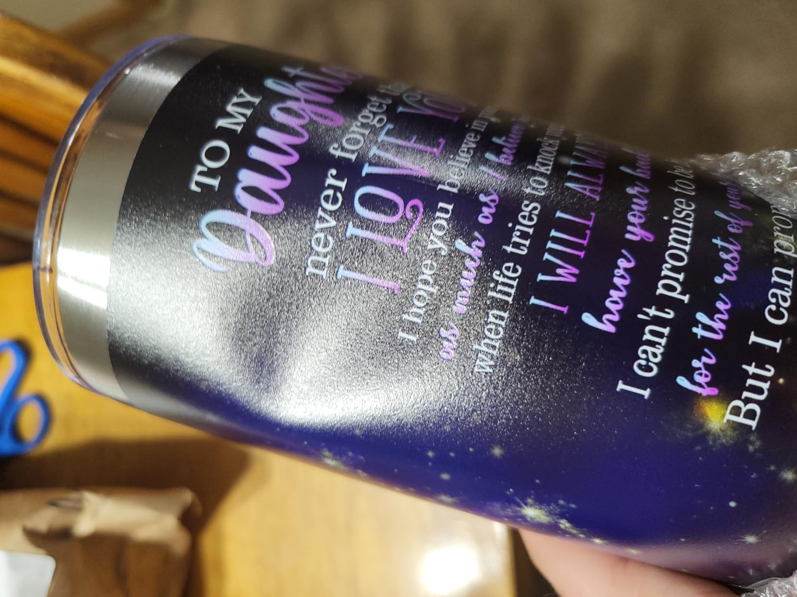 Daughter in Law Gifts, Best Daughter in Law Birthday Gifts from Mother-in-Law Gift Ideas, Christmas Presents for Future DIL Coffee Tumbler Mug 20oz(1 PC) - Customer Photo 4