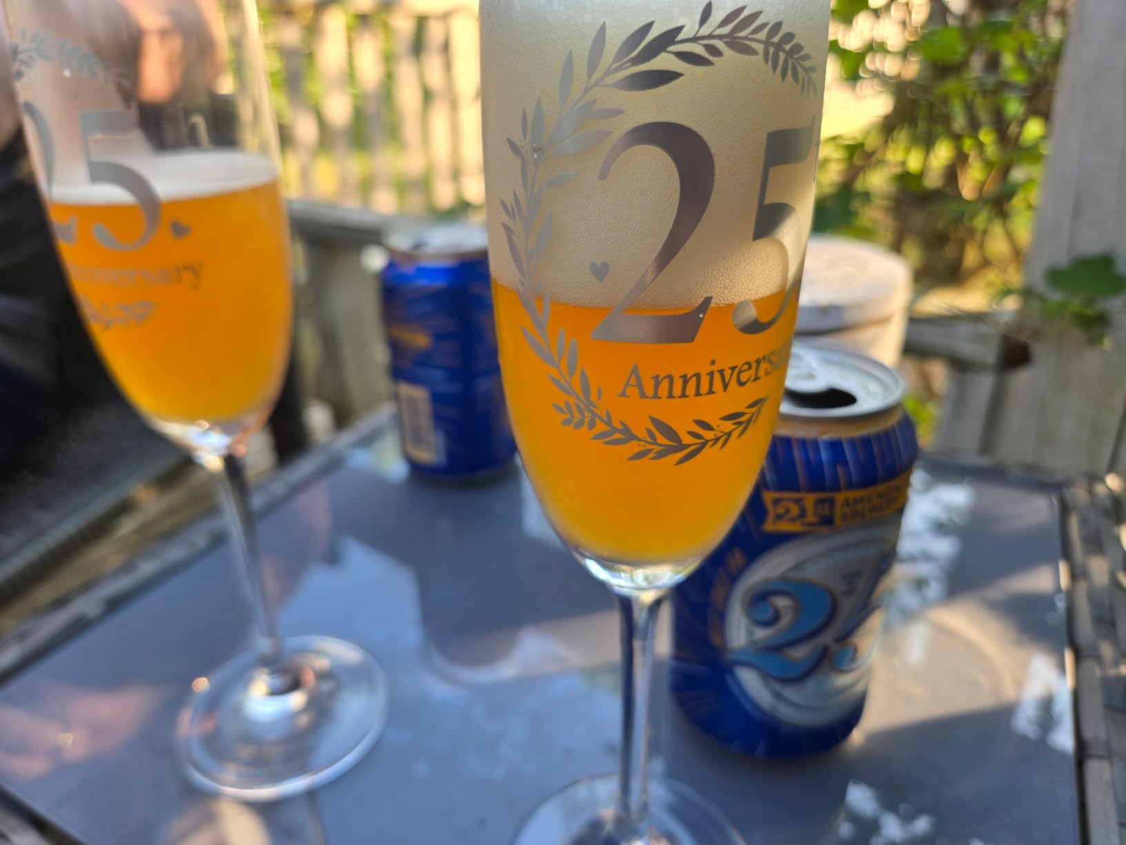 40th Anniversary Champagne Flutes, 40th Wedding Anniversary Couple Gifts, Wedding Anniversary Champagne Flutes Glasses Set of 2, Couples gifts, Anniversary 40th Gifts for Parents - Customer Photo 1