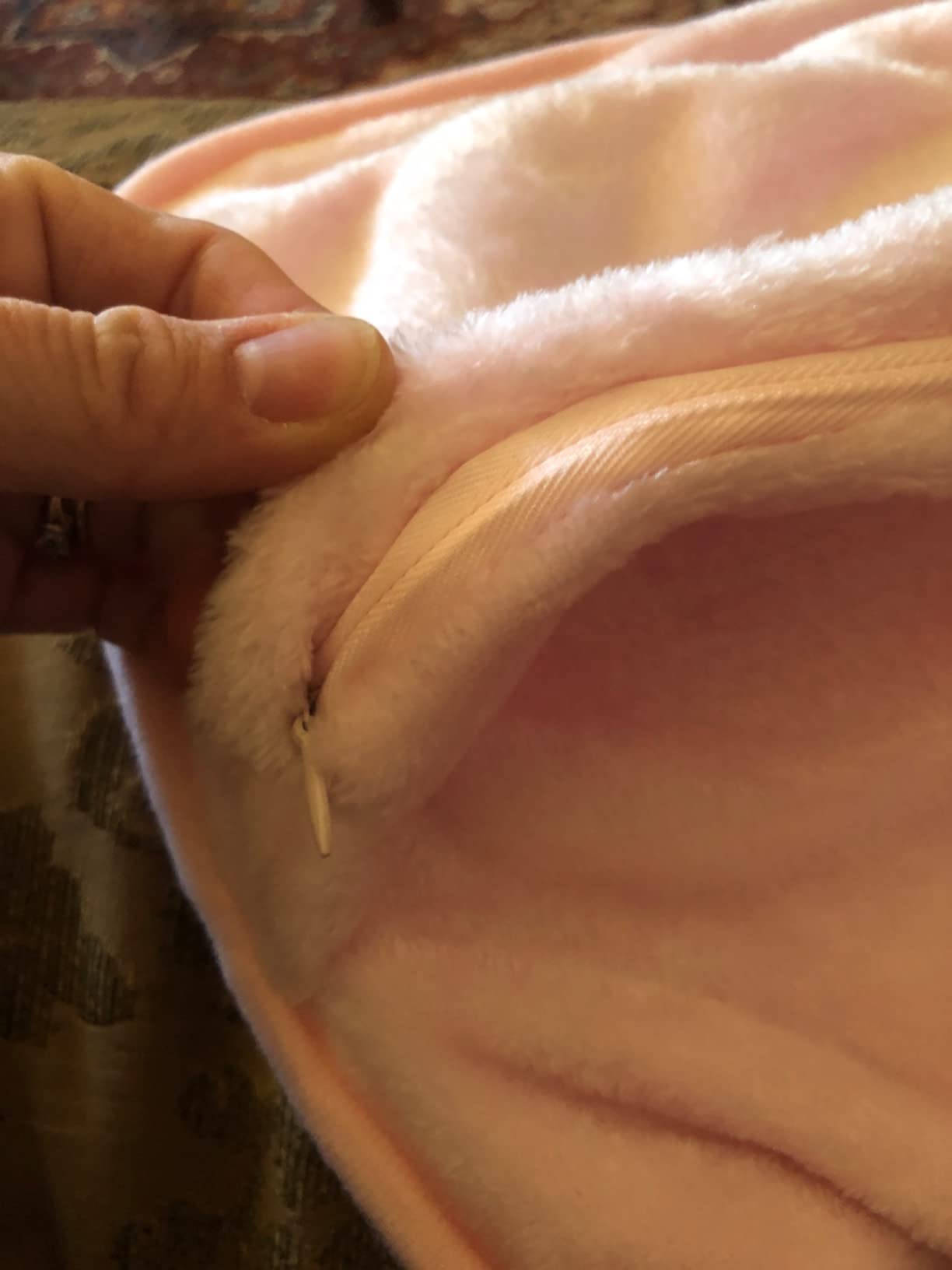 PAVILIA Travel Blanket and Pillow, Arms Opening Airplane Blankets for Adults, Compact Plane Blanket with Arm Hole 2-in-1 Bag for Flight Car Camping Fit in Luggage Backpack Traveler Gift, Navy Blue - Customer Photo 2