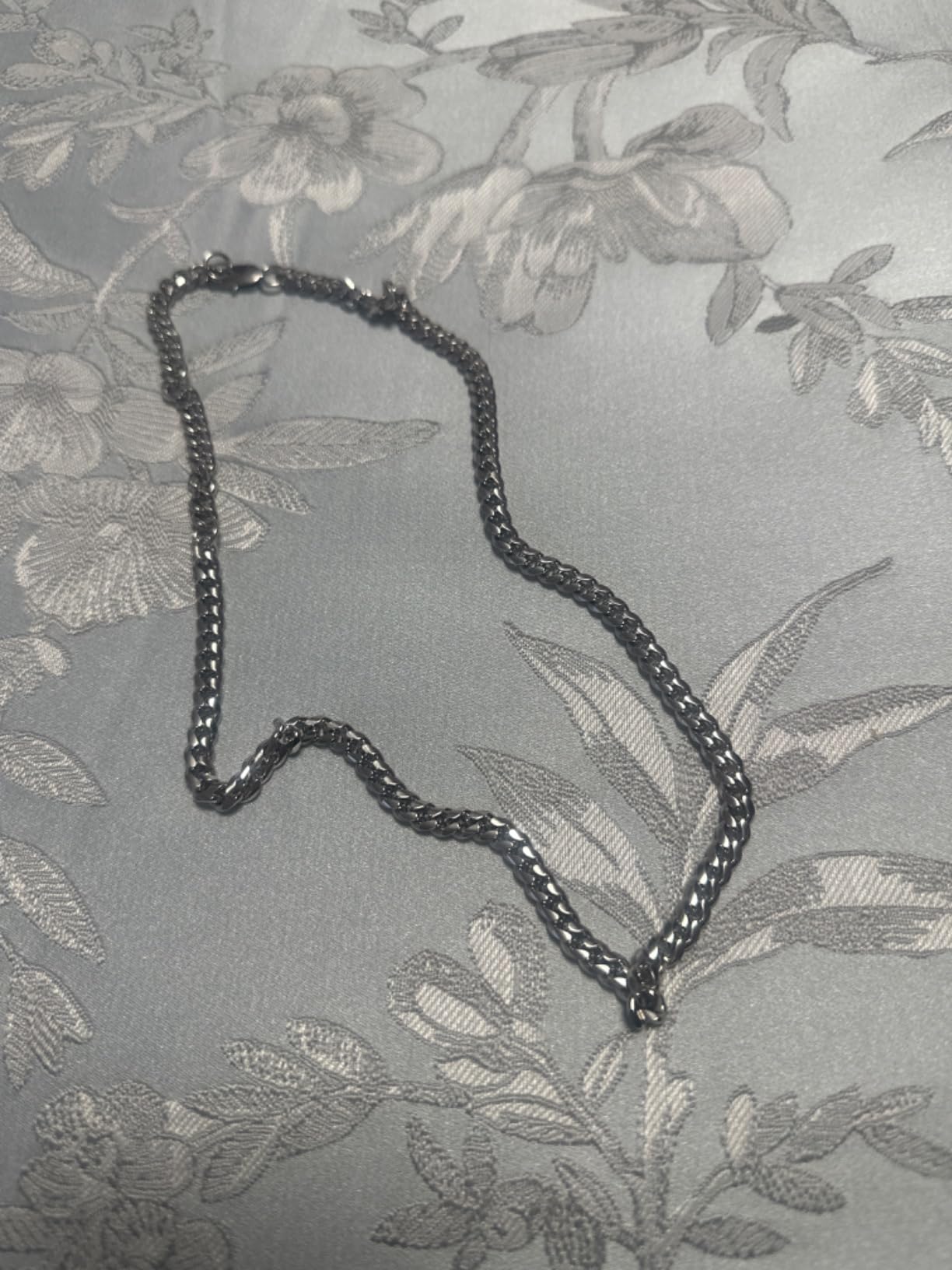 VIRAGIL Stainless Steel Cuban Chain Necklace for Brother - Sentimental Birthday Gift from Sister - Men's Gold Silver Necklace for Christmas - Customer Photo 1