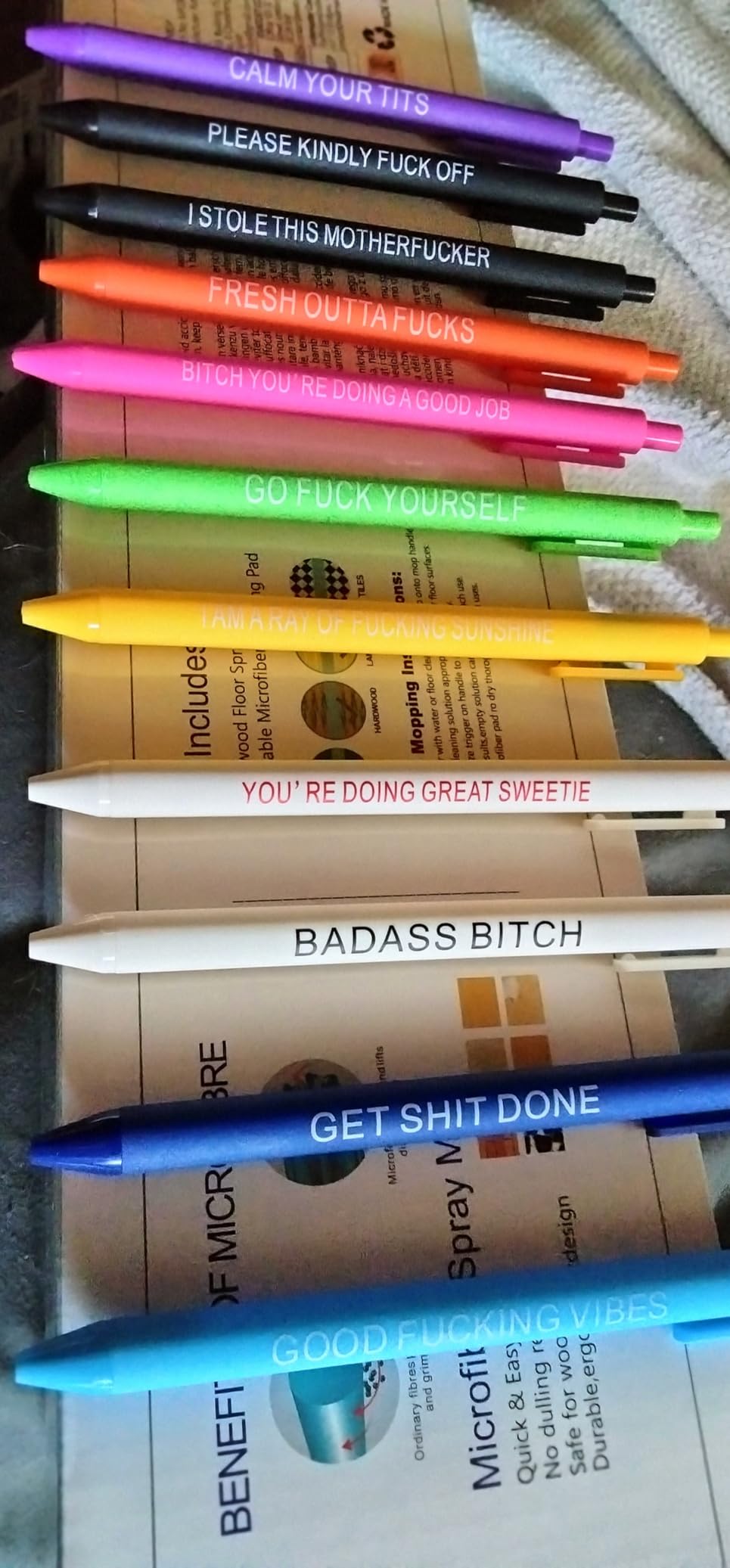 11Pcs Funny Adult Ballpoint Pen Set, Premium Days of The Week Swear Cuss Word Pens for Office Gifts, Novelty Pens for Corworkers - Customer Photo 1