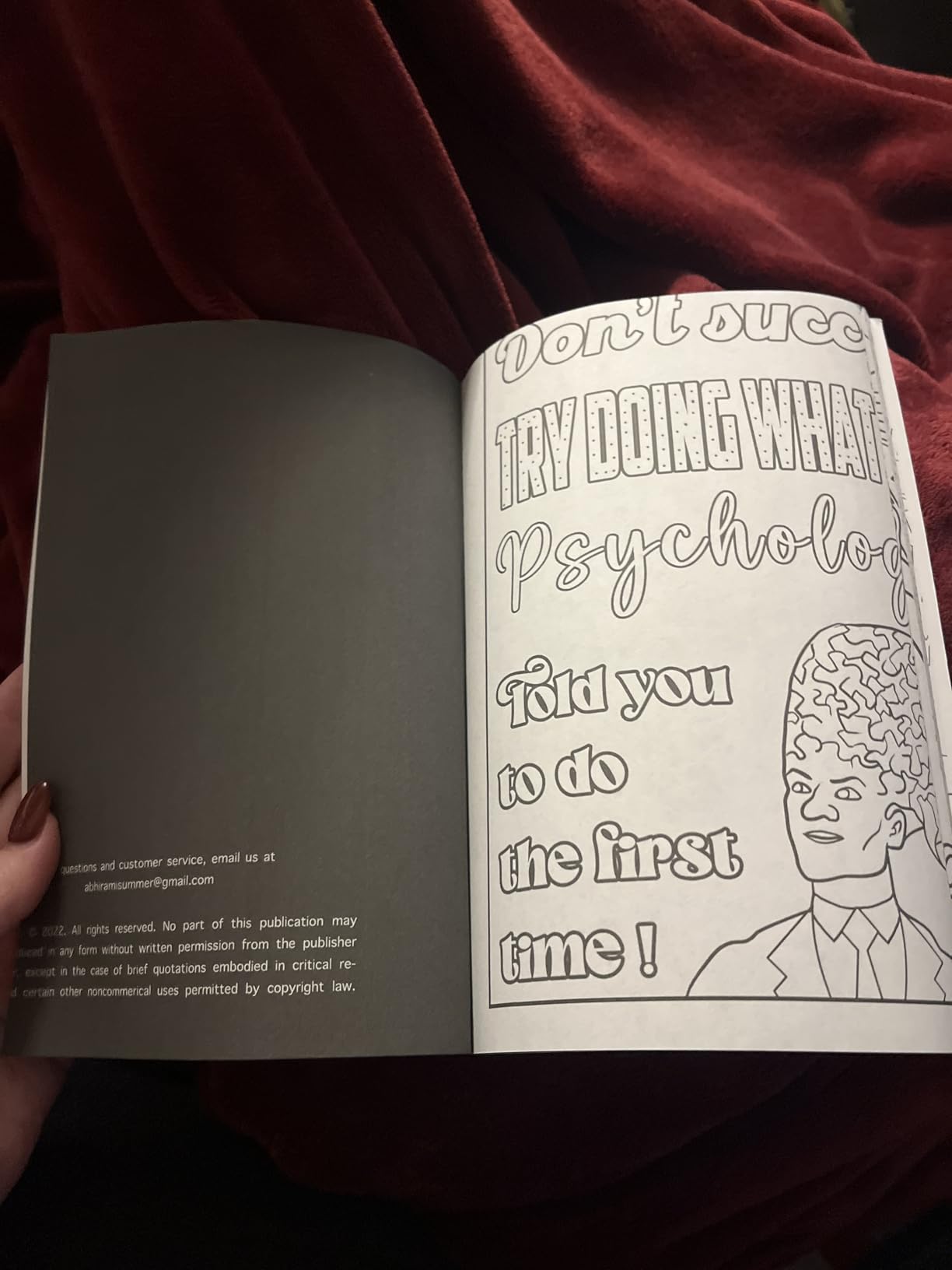 The Ultimate Psychologist Adult Coloring Book: A Humorous, Relatable & Snarky Adult Coloring Book For Psychologists - Customer Photo 1