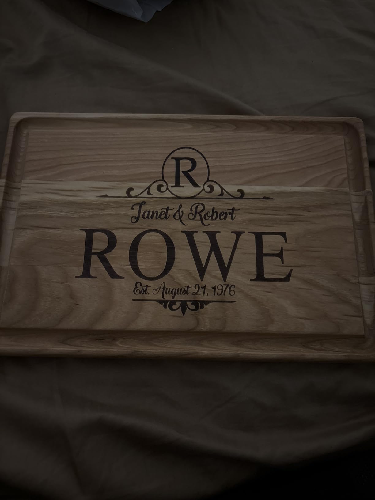 Personalized Christmas Gifts, Personalized Cutting Boards – Custom Engraved Wood Charcuterie Board – Wedding, Bridal Shower,Anniversary & Housewarming – Perfect for Couples, Family - Customer Photo 1