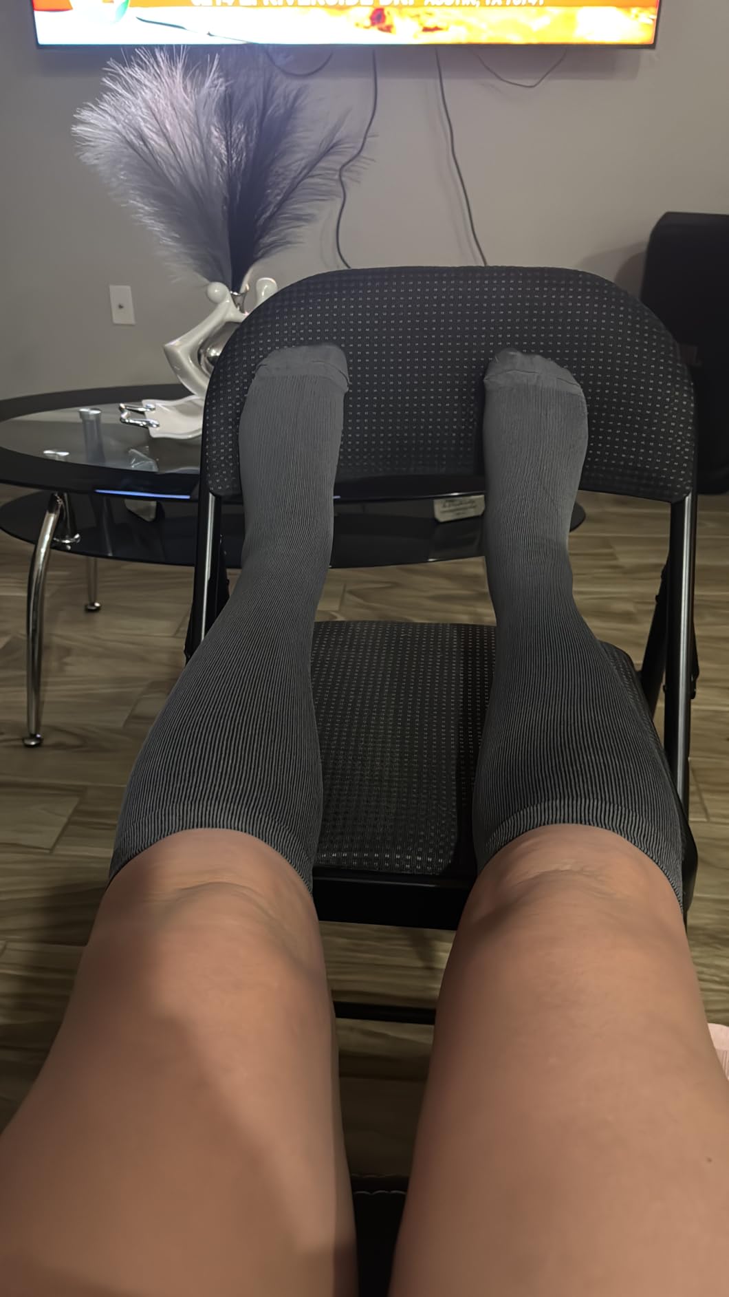 Iseasoo 4 Pairs Compression Socks for Women Circulation-Best Support for Nurses,Running,Athletic,Travel - Customer Photo 1