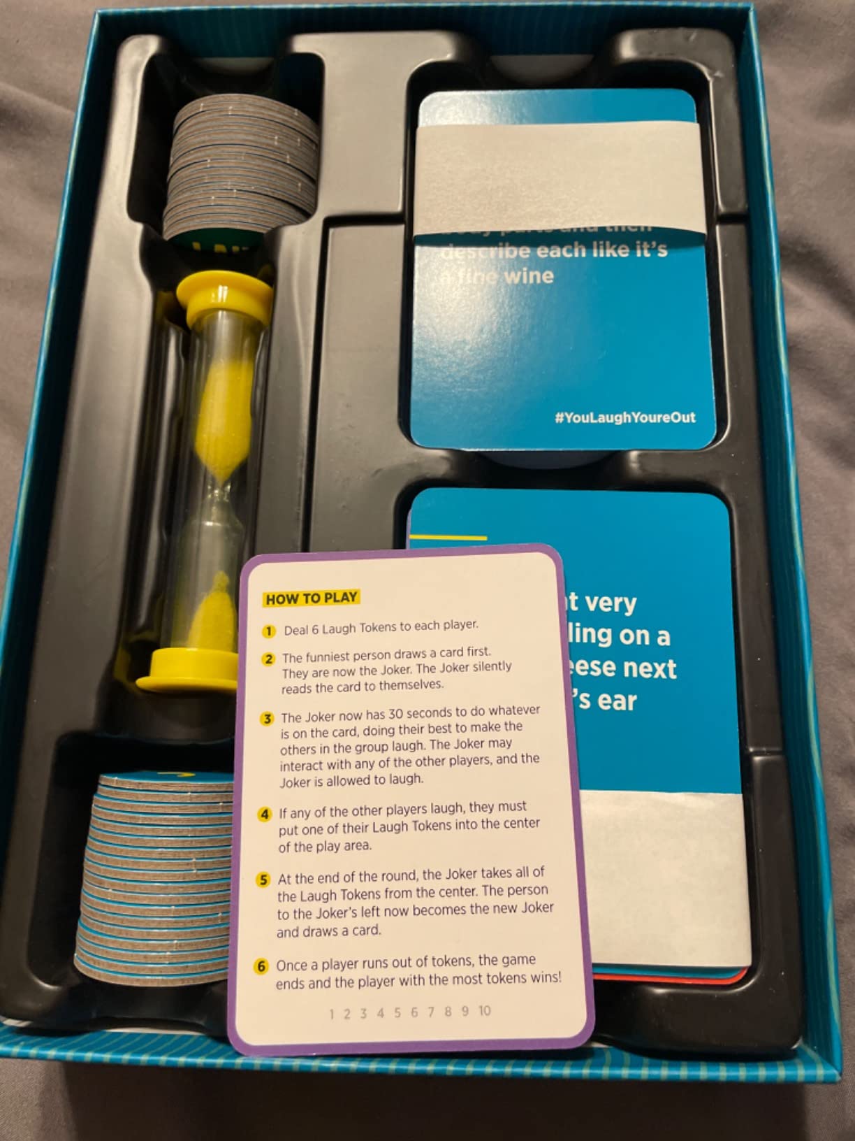 DSS Games You Laugh You're Out [Try Not to Laugh Family Card Game for Adults & Teens | White Elephant Gift for Adults | 125 Prompt Fun Cards for Family Game Nights, & Holiday Parties Ages 14+] - Customer Photo 2