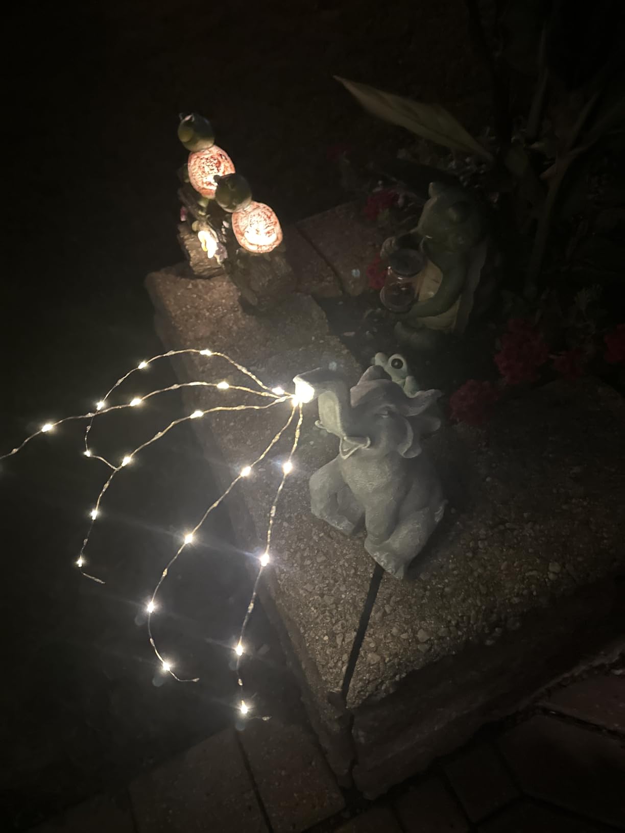 GIGALUMI Solar Garden Statues Turtle Figurine Lights for Outside, Yard Decorations Outdoor, Garden Decor Unique Birthday Housewarming Gifts for Mom, Women for Mothers Day - Customer Photo 1