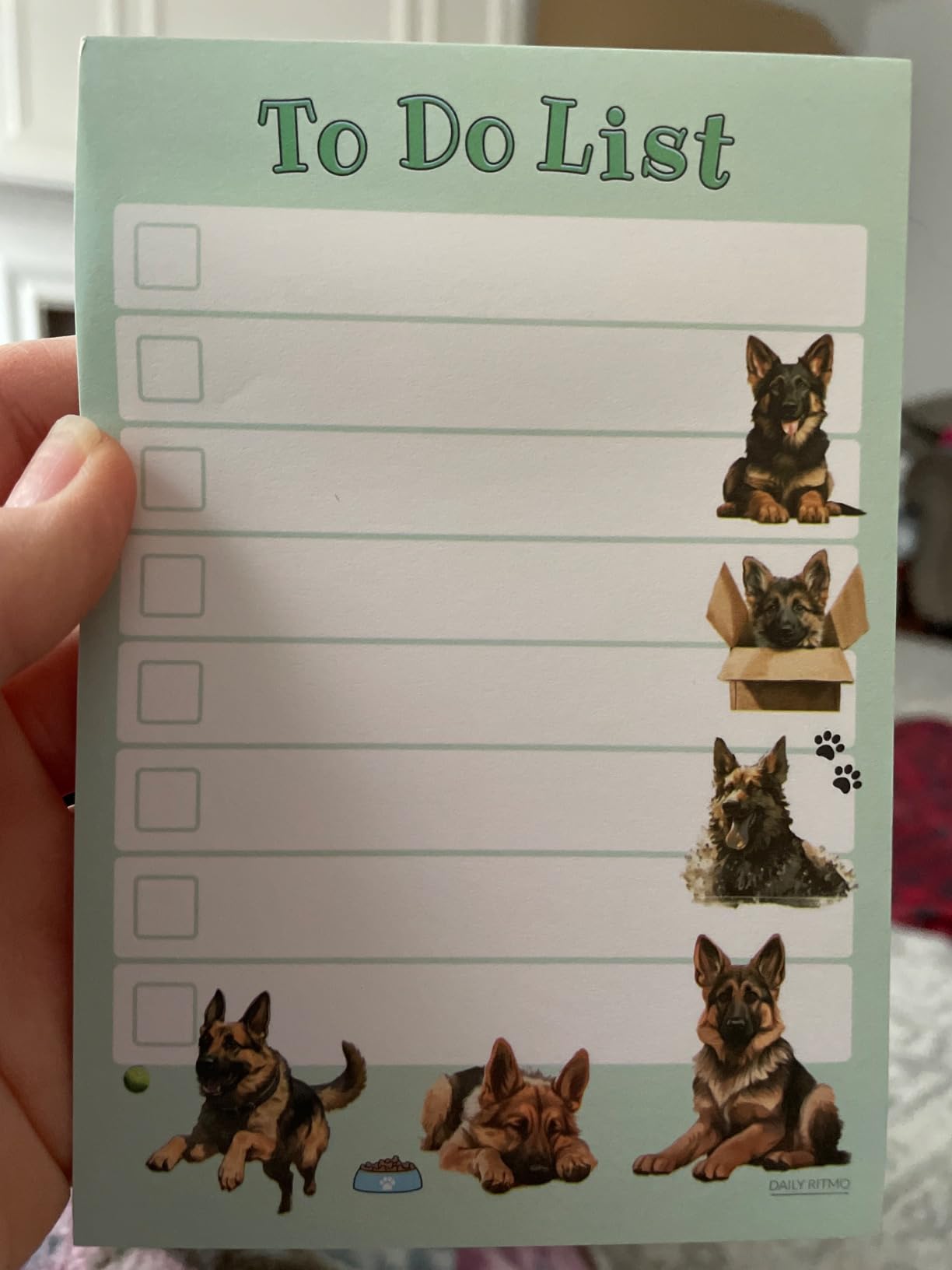 Cute Welsh Corgi Sticky to Do List | Funny Kawaii Corgi Butt Humor Notebook Notepad Note Card | Corgi Lover Gift| 50 Pages 4x6 - Customer Photo 1