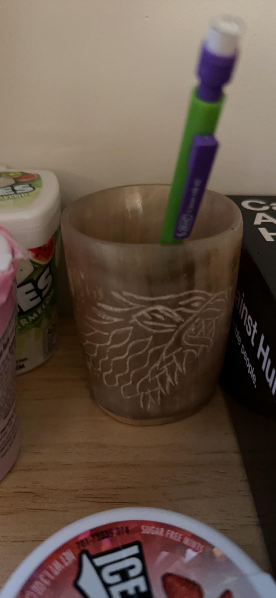 Viking Drinking Horn Mug, 16-20oz| Shot Glass and Bottle Opener| Unique Handmade Viking Spacial Gifts for Men & Women - Food Grade Medieval Style (Fenrir) - Customer Photo 1