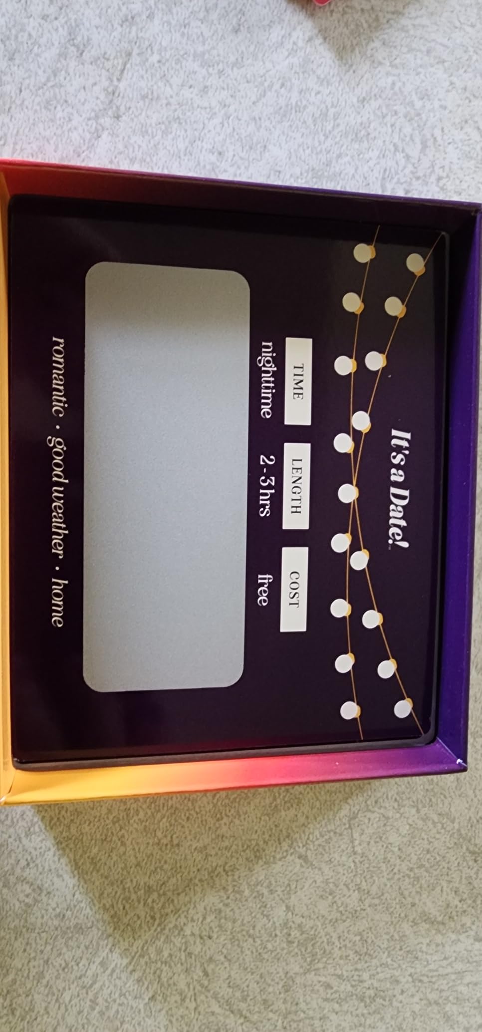 It's a Date!, 40 Fun and Romantic Scratch Off Date Night Ideas for Him, Her, Girlfriend, Boyfriend, Wife, Husband & Couples, Stocking Stuffers for Men and Women - Customer Photo 2