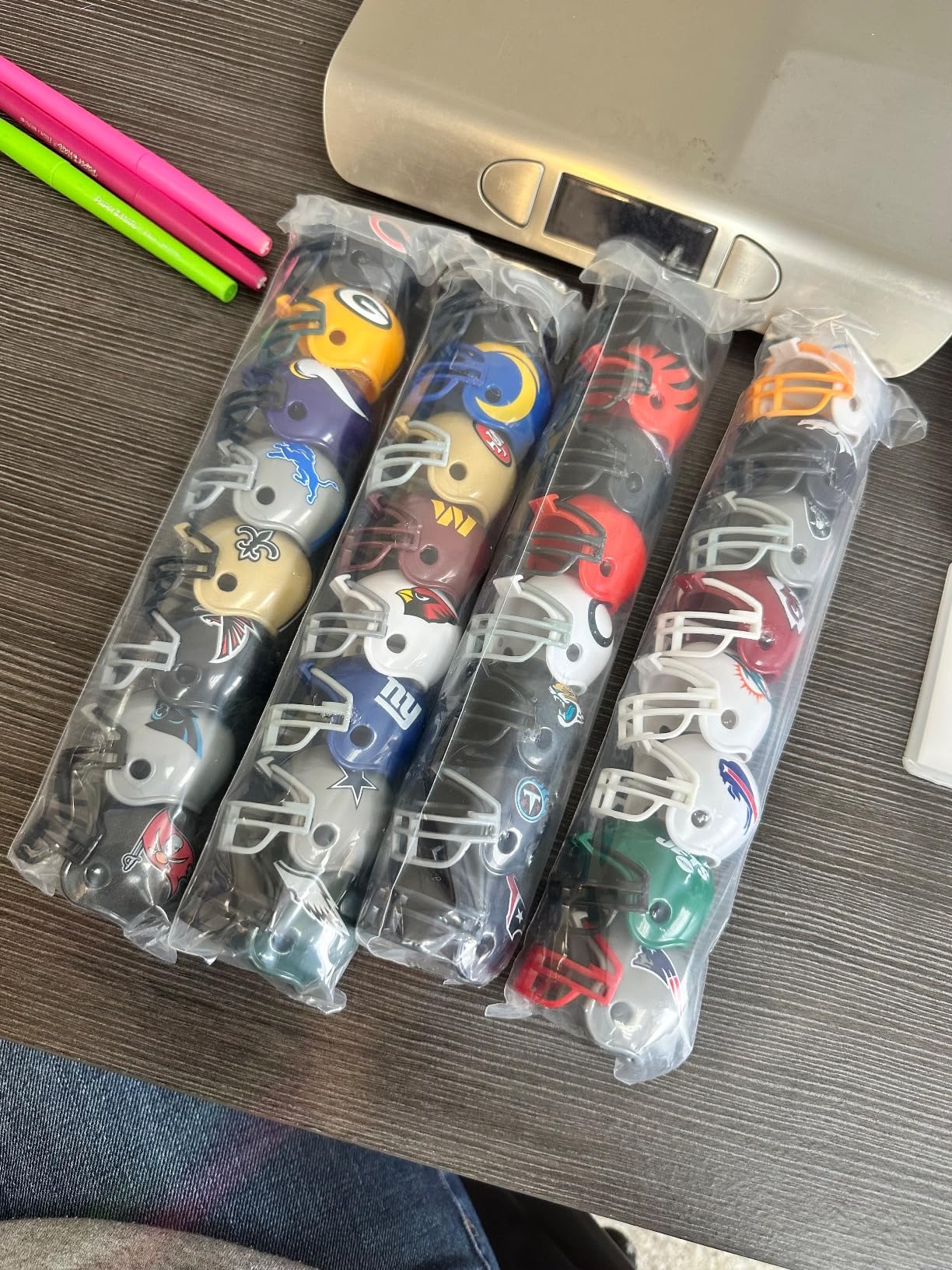 Riddell 32 Piece NFL Helmet Tracker Set - Gumball Size Helmets - All NFL Current Logo's - New 2023 Set - Customer Photo 2