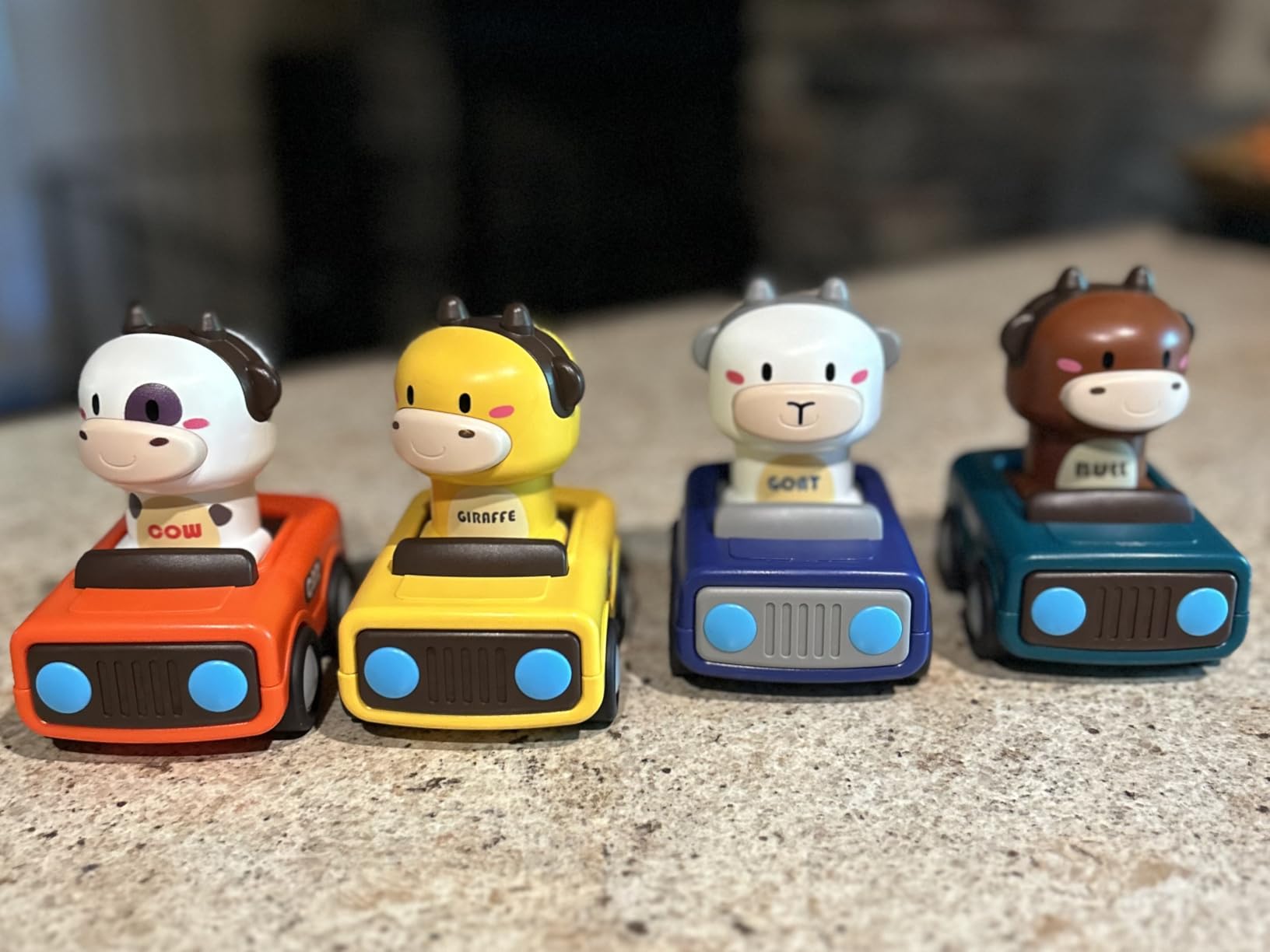 iPlay, iLearn Press to Go Car Toys for Toddlers 1-3, Baby Animal Racing Cars, Infant Play Vehicle Set, Baby Push Go Friction Car Toys for 6-9-12-18 Months, 1st Birthday Gifts for 1-2 Years Old Boys - Customer Photo 5