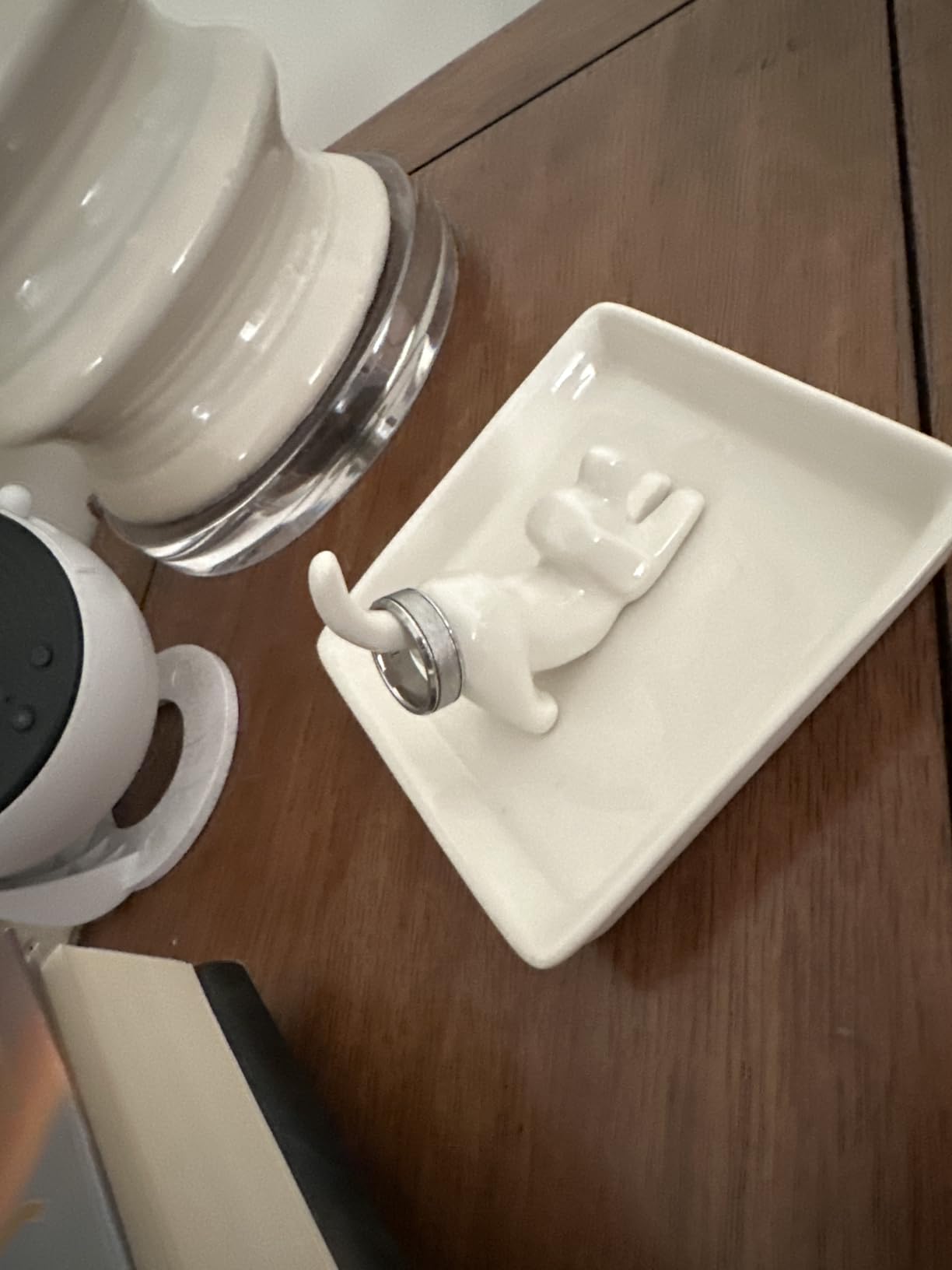 PUDDING CABIN Dog Mom Gifts for Women: Dog Lover Ring Holder Dish Jewelry Holder, Perfect for Mothers Day, Birthday, Wedding, Christmas - Customer Photo 2