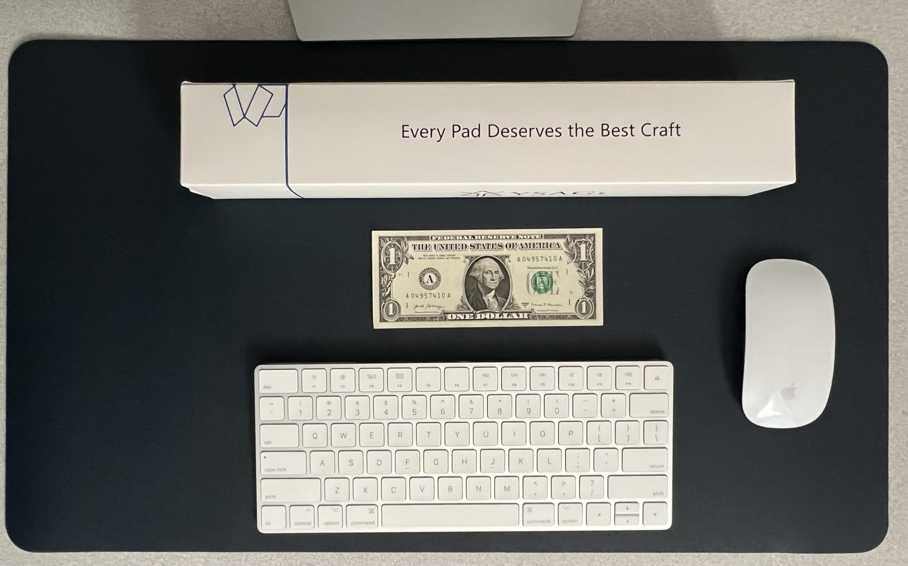 YSAGi Leather Desk Protector, Office Mat, Large Mouse Mat, Non-Slip PU Leather Blotter, Laptop Desk Pad, Waterproof Writing Pad for Office and Home (Pale Mauve, 23.6