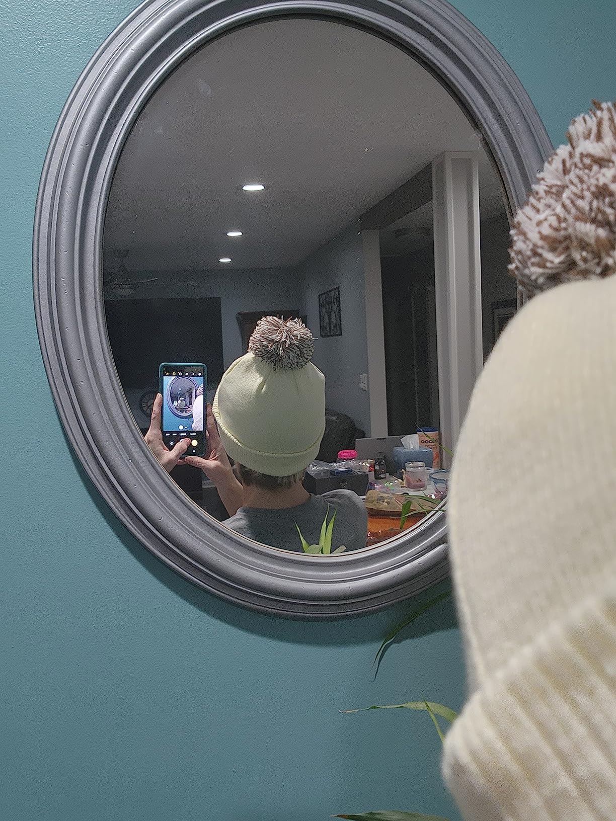 If You Can Read This Put Me Back On The Horse - Cute Bobble Beanie Hat for Girls - Horse Riding Gifts - Customer Photo 2