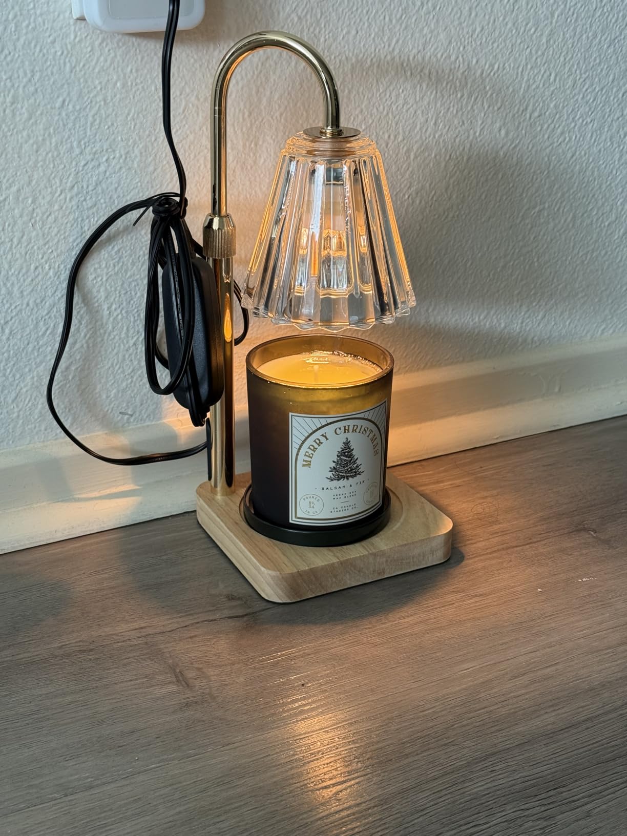 Marycele Candle Warmer Lamp for Yankee Candles, Christmas Birthday Gifts for Mom Women Sister Her, House Warming Gifts, Thanksgiving Decorations for Office Room Home Decor, Clear Wax Warmer with Timer - Customer Photo 1