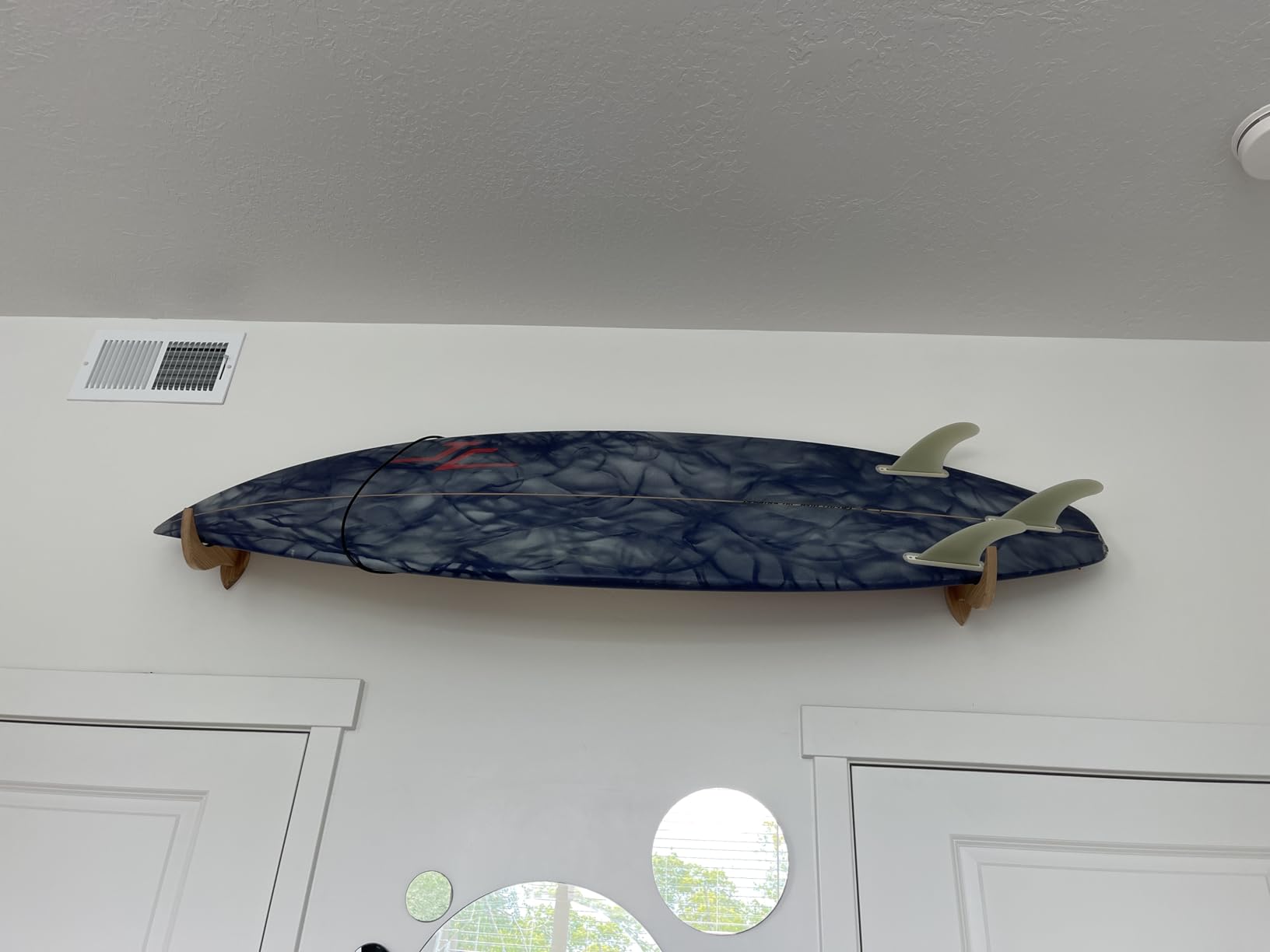 Hang 11 Surfboard Wall Mount - Surf Board Wall Hangers, Surfboard Mount, Beautiful Sustainable Wooden Rack, Perfect to Display Your Board, Surf Racks, Horizontal Hanger, Surfing Accessories - Customer Photo 5