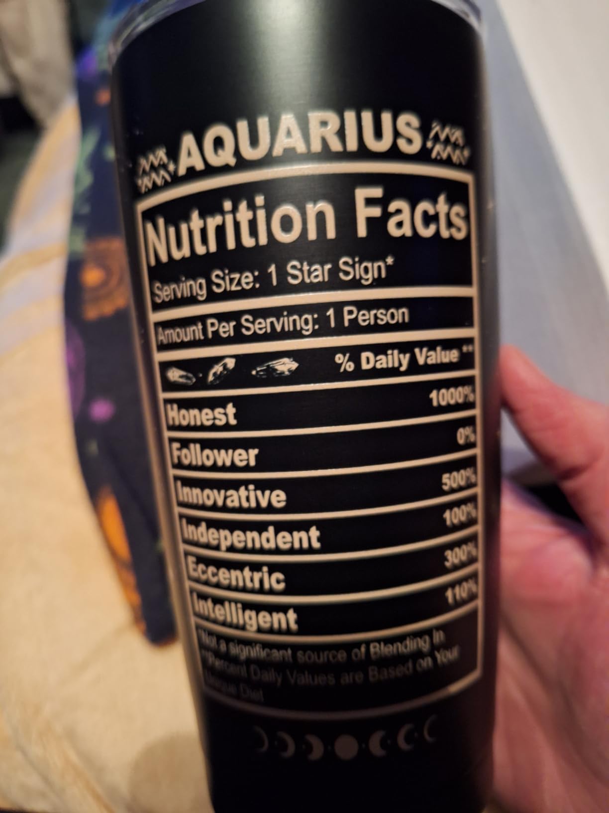 Scorpio Zodiac Cup, 20 Oz Astrology Tumbler, Witchy Gothic Gifts - Stainless Steel Insulated Constellation Tumbler - Customer Photo 2