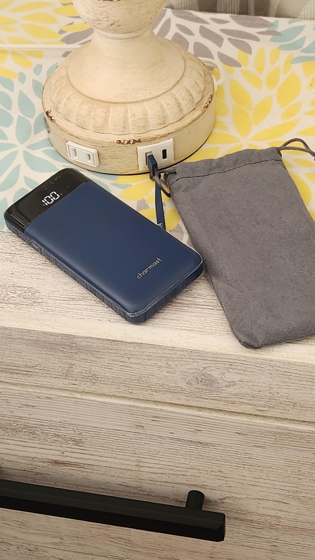 charmast Portable Charger with Built in Cables, Power Bank with Cords Wires, Slim 10000mAh Travel Battery Pack 6 Outputs 3 Inputs 3A Fast Charging for Samsung Google Pixel LG Moto iPhone iPad - Customer Photo 2