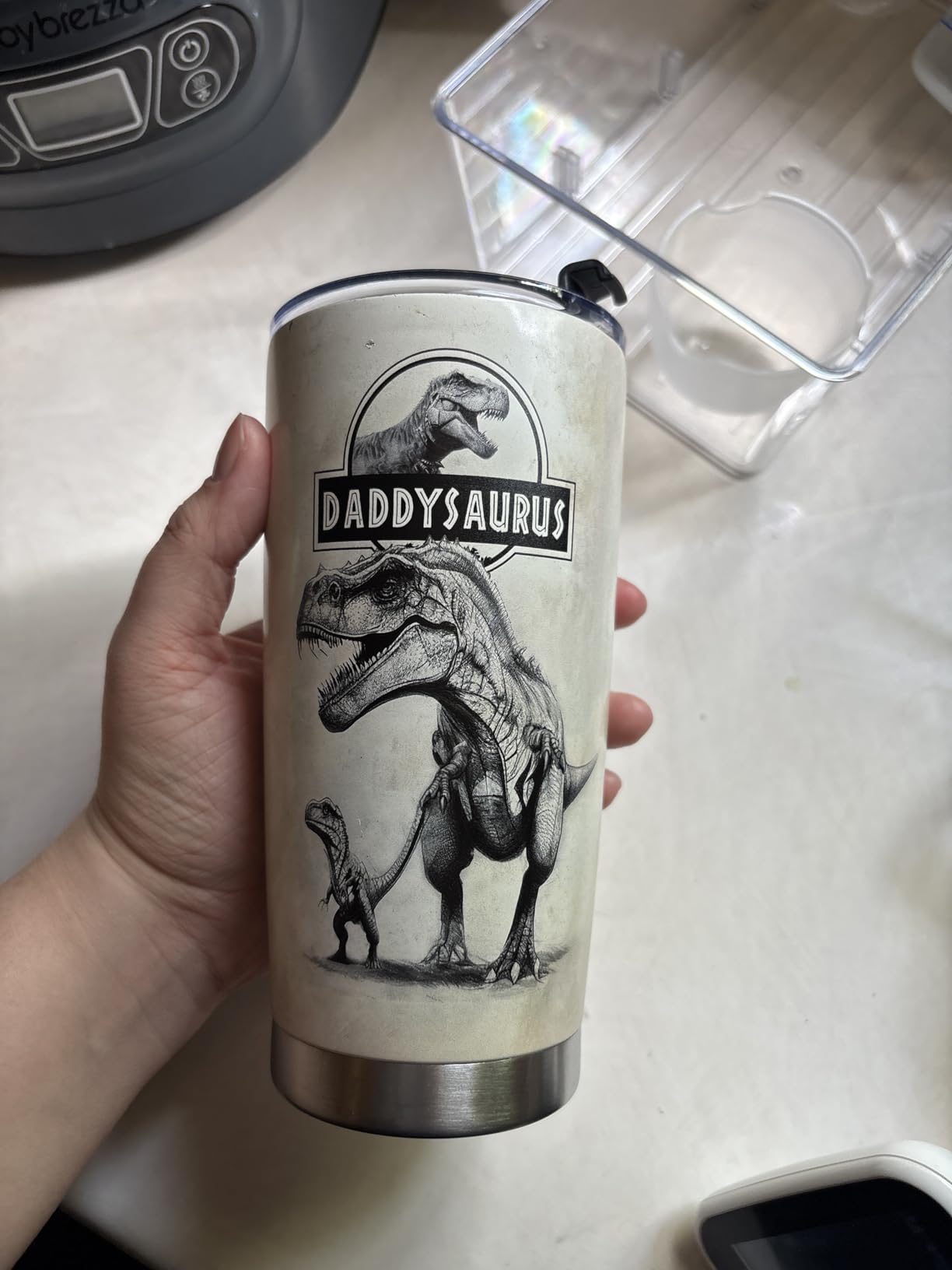 34HD Sport Gifts, Baseball Dad Tumbler with Lid 20 oz Stainless Steel, Behind Every Player Coffee Mug, Baseball Dad Birthday Gifts from Son Christmas Gift - Customer Photo 2