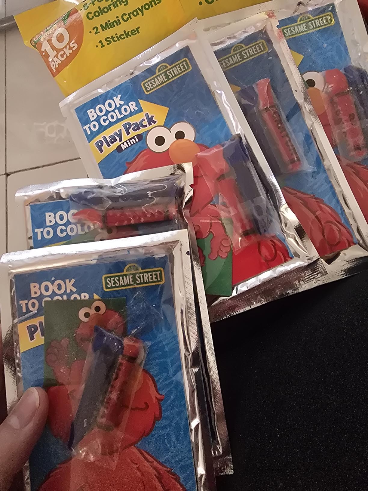 Cocomelon Play Packs | Cocomelon Party Favors | Coco Melon Mini Play Packs | Includes Mini Coloring Book, 2 Mini Crayons and a Sticker | 10-Pack | Officially Licensed - Customer Photo 1