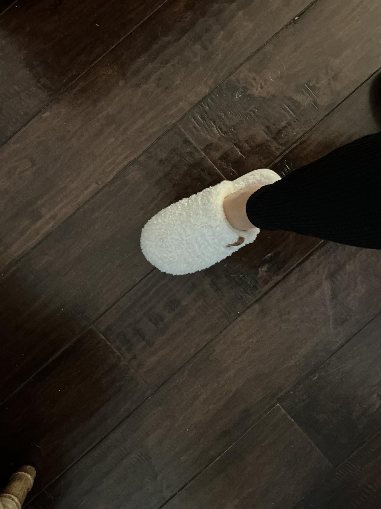 EverFoams Women's Fuzzy Slip-on Slippers Warm Cozy Soft Lightweight Memory Foam Indoor House Shoes - Customer Photo 1