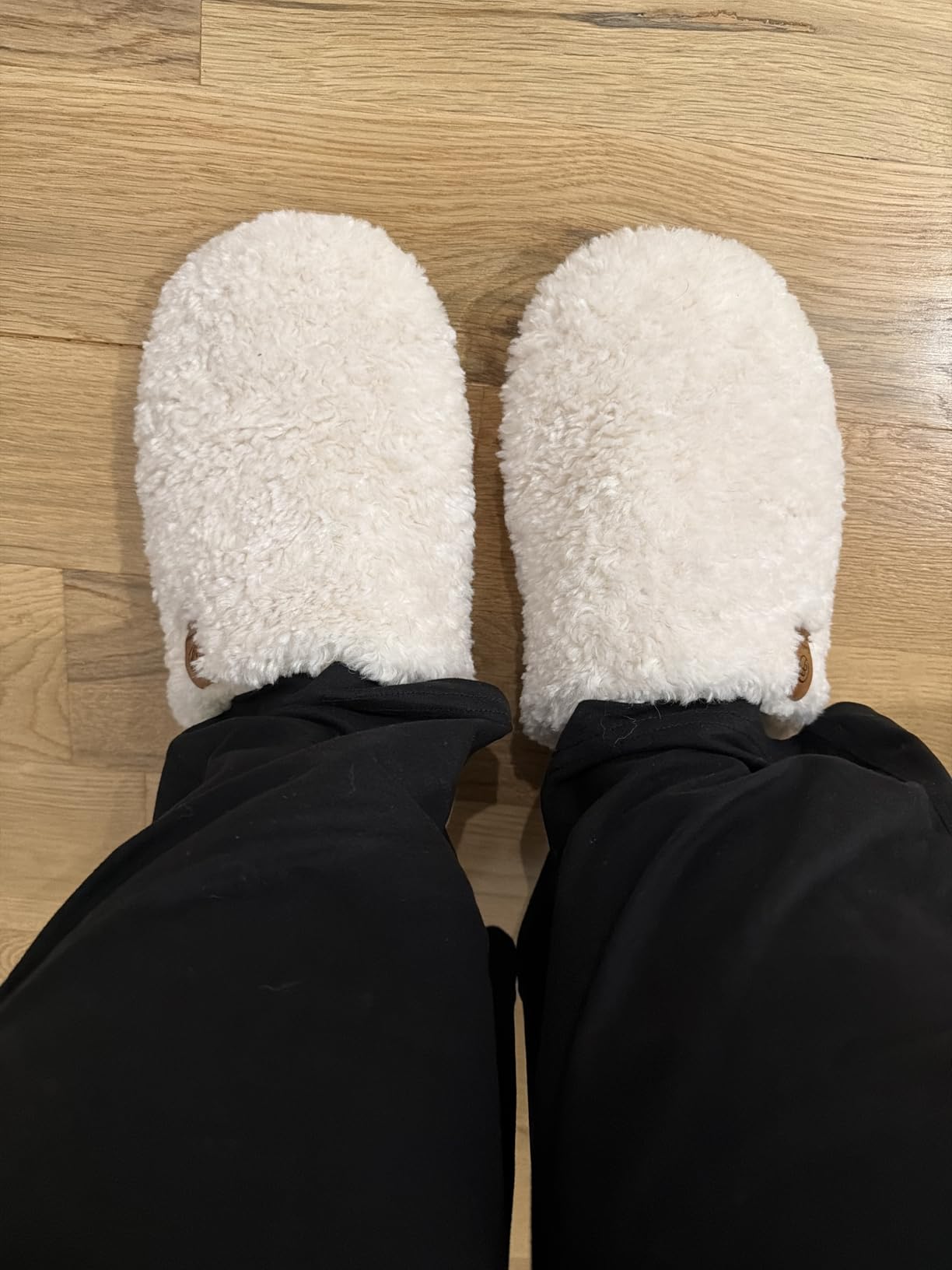 EverFoams Women's Fuzzy Slip-on Slippers Warm Cozy Soft Lightweight Memory Foam Indoor House Shoes - Customer Photo 1