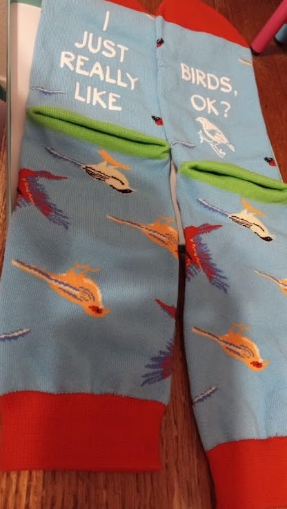 HAPPYPOP Nature Animal Socks - Hummingbird Bird Bee Pigeon Peacock Gifts for Keeper Gardener - Customer Photo 1