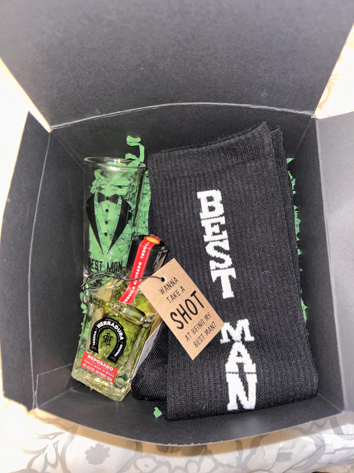 Funny Groomsmen Proposal Cards - Set of 10 Tags | Groomsmen Gifts & Bridesmaid Gifts for Groomsmen Proposal Box - Hang Tags Customer Review Funny Groomsmen Proposal Cards - Set of 10 Tags | Groomsmen Gifts & Bridesmaid Gifts for Groomsmen Proposal Box - Hang Tags - Customer Photo 1