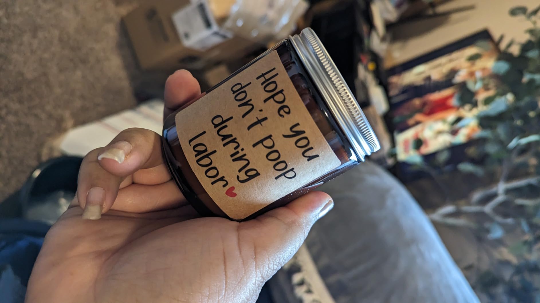 Fairy's Gift New Mom Candle for Women, Funny Baby Shower, Pregnancy Gifts for First Time Mom, Pregnant Women Wife Friend, Maternity, Mothers Christmas, Pregnancy Gifts for Expecting Mommy, Mama to Be - Customer Photo 2