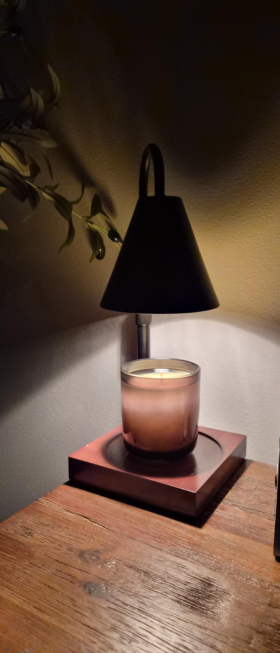 Modern Candle Warmer Lamp with Timer, Dimmable Candle Lamp Warmer, Birthday Gifts for Women, Black Lamp Candle Warmer Gifts for Mom, Adjustable Candle Light Warmer, Cozy Living Room Bedroom Home Decor - Customer Photo 1