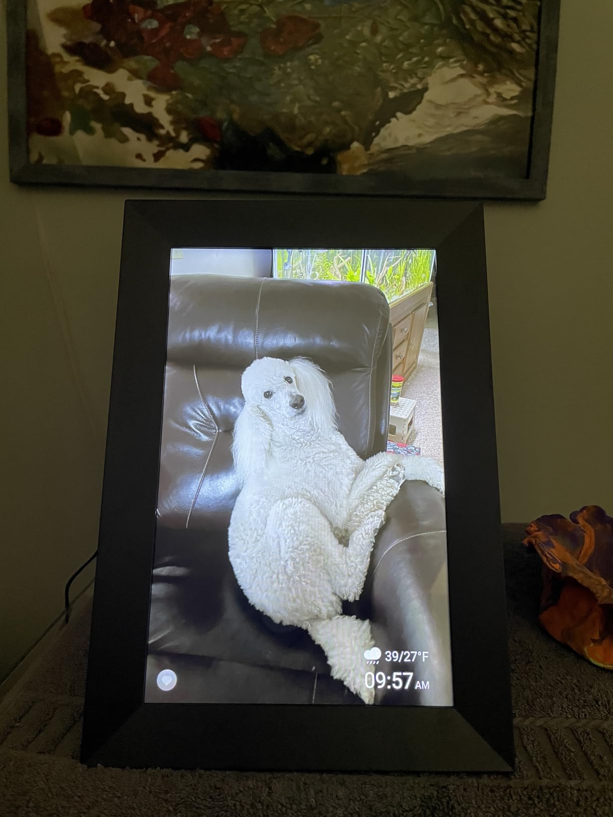 Uhale Digital Picture Frame 32GB Storage 10.1 Inch WiFi Electronic Photo Frames SD Card Slot IPS Touch Screen HD Display Auto Rotate Slideshow Share Videos Photos Instantly Send Wishes Remotely - Customer Photo 1