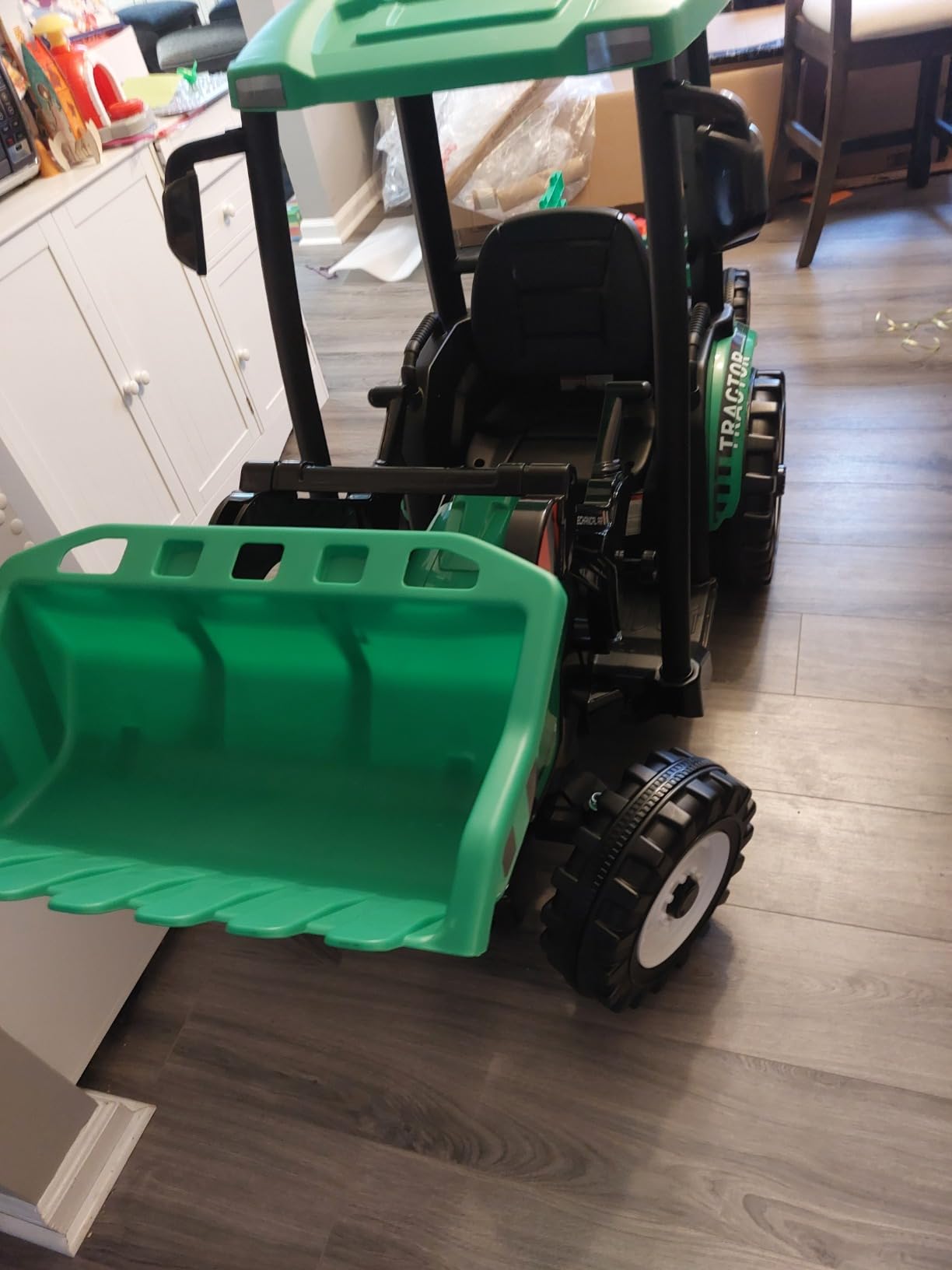 Kidsera 24V Kids Ride on Tractor with Trailer & Front Loader, 3 In1 Tractor 4-Gearbox 24volt Dual Motors Metal Frame, 24V Ride on Toys for Big Kids, Power Wheels Kids Electric Vehicles (Yellow) - Customer Photo 3